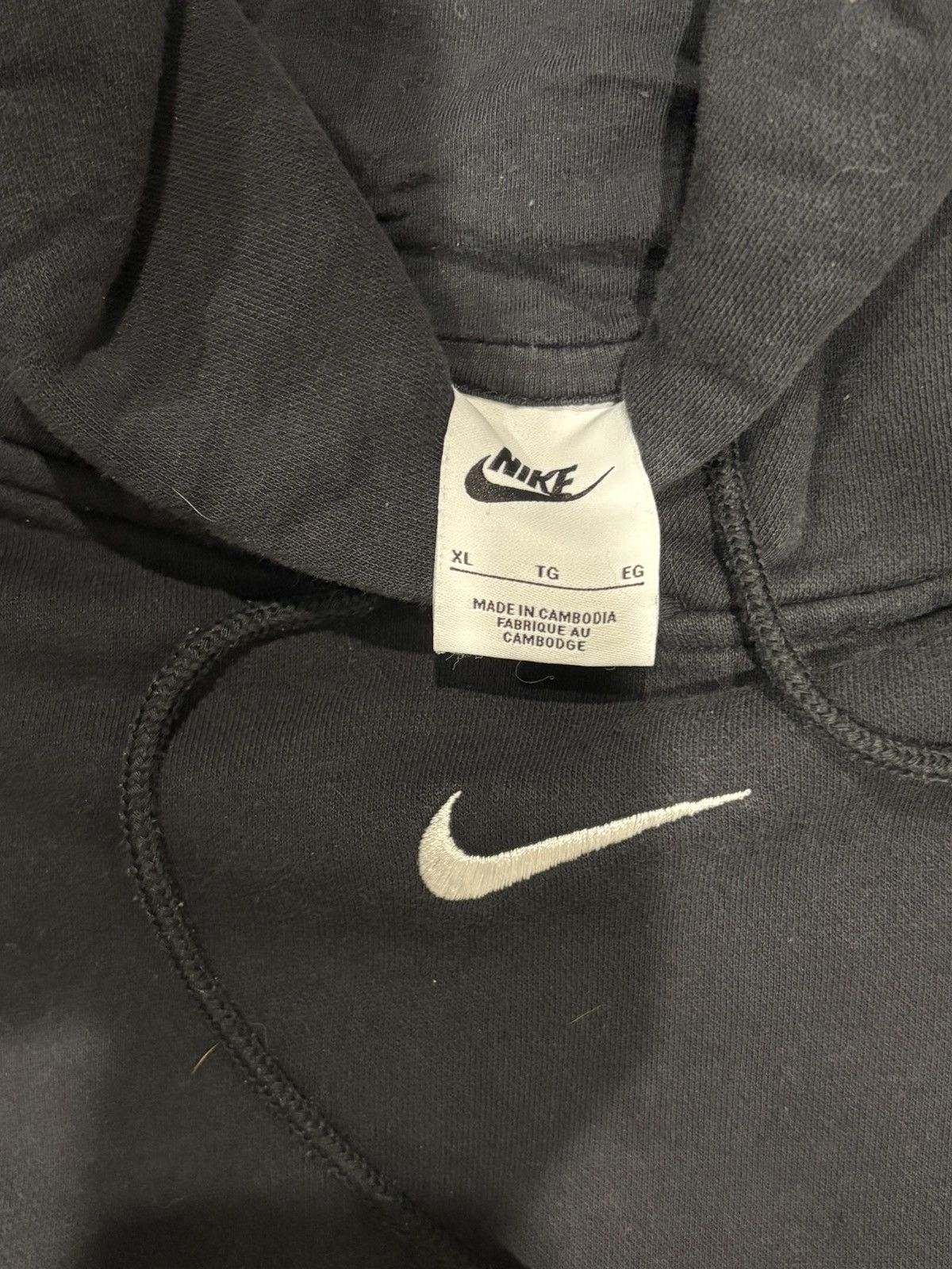 Nike Nike Middle Swoosh Vintage Hoodie Size US XL / EU 56 / 4 - 2 Thumbnail