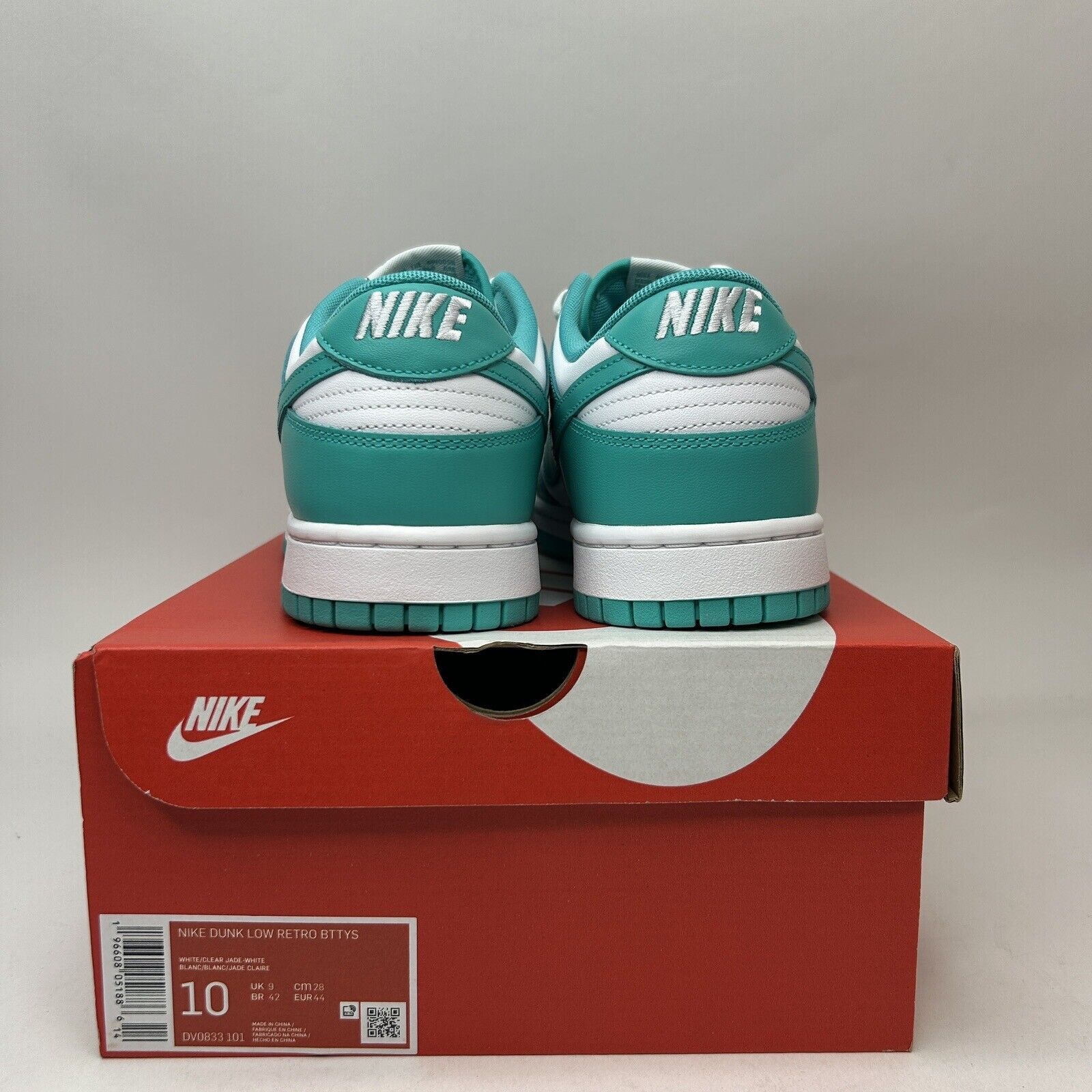 Nike Nike Dunk Low Retro BTTYS “White Clear Jade” 2023 Size US 10 / EU 43 - 4 Thumbnail