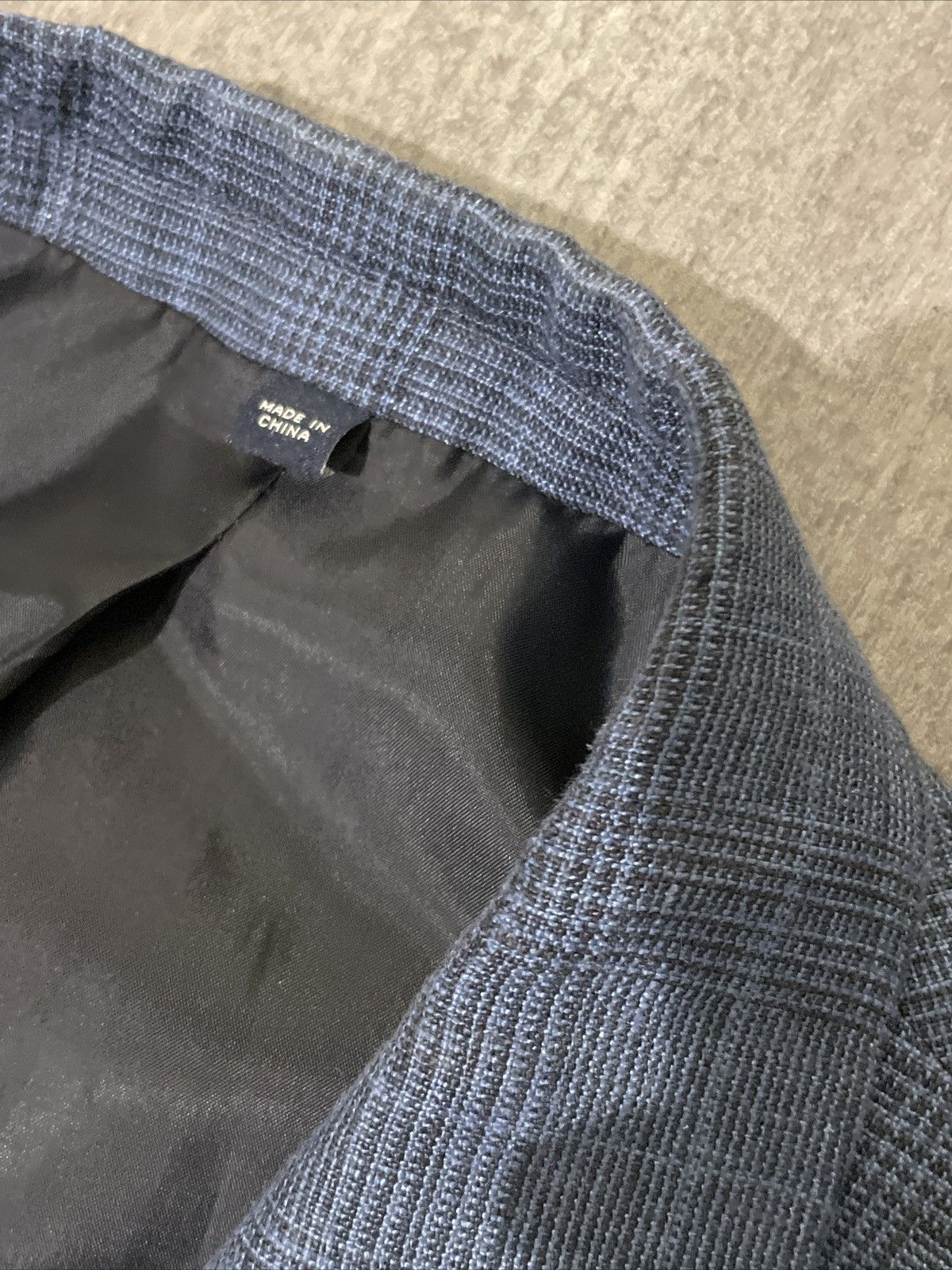 J.Crew J Crew Thompson Fit Blue Check Linen Suit Size 38S - 5 Thumbnail