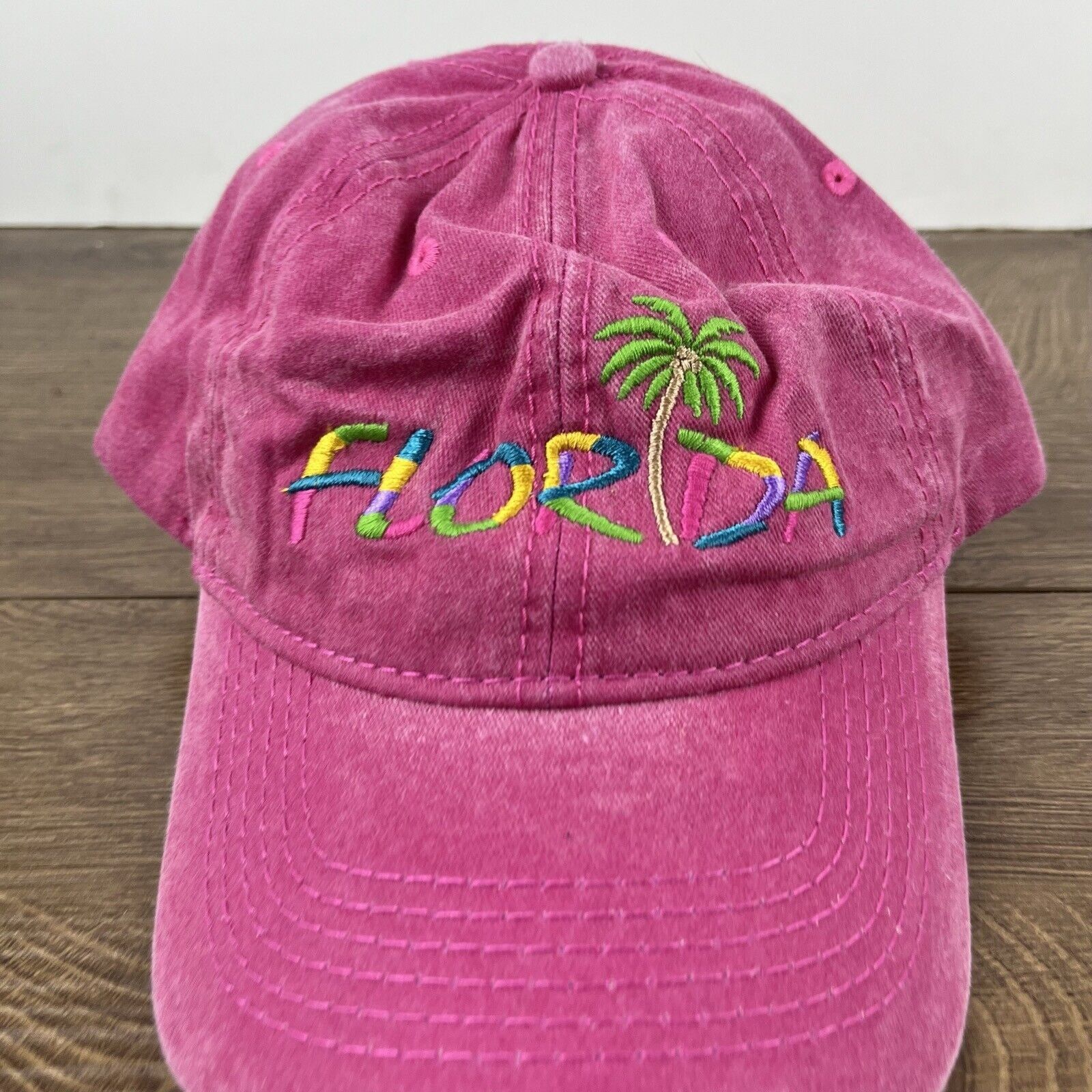 Other Florida Hat Palm Tree Hat Florida Pink Cap Adjustable Pink A Size ONE SIZE - 6 Thumbnail