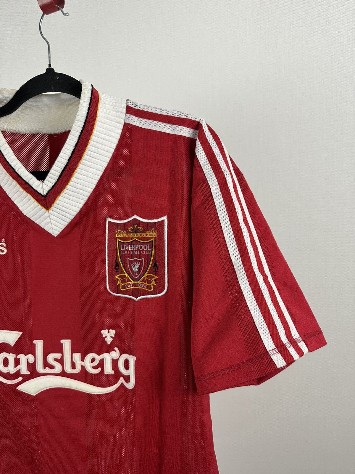 Adidas 1995-1996 Vintage Liverpool FC Home Soccer Jersey – Size XL Size US XL / EU 56 / 4 - 4 Thumbnail