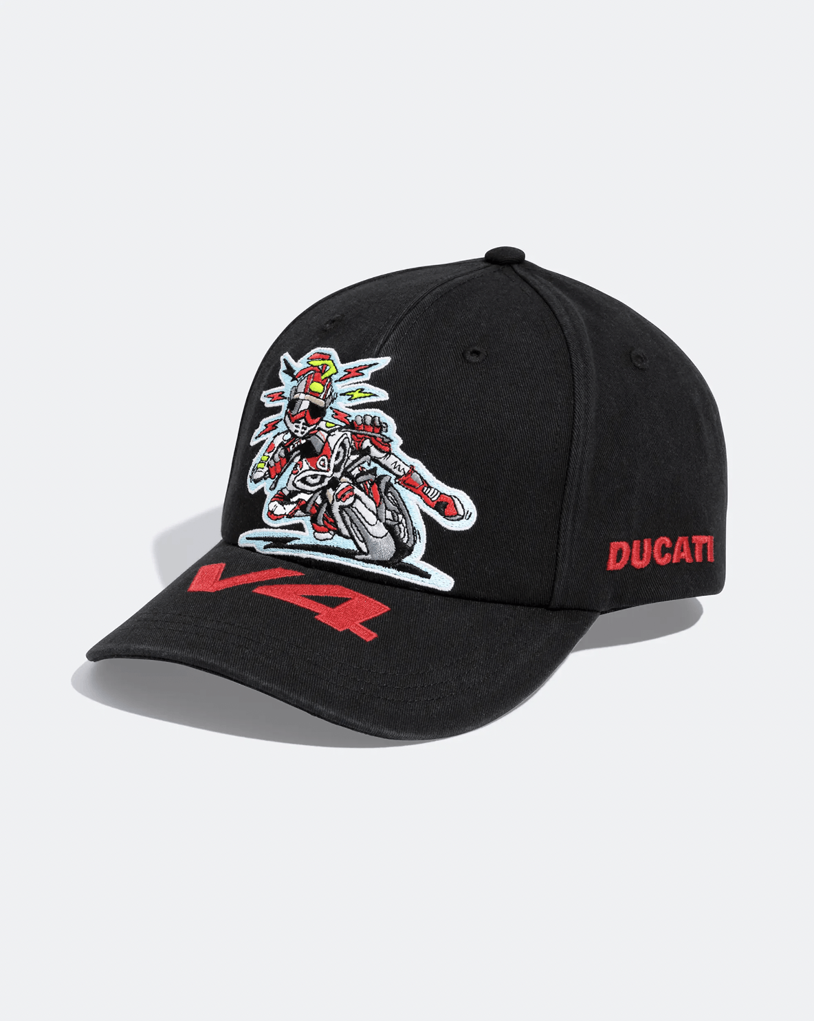 Ducati × Supreme Ducati Supreme 6 Panel Hat in Black Size ONE SIZE - 1 Thumbnail