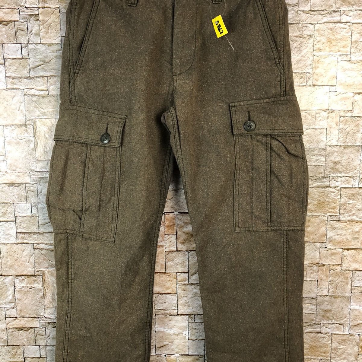 Japanese Brand Back Number Brown Cargo Multipocket Pants #A1162 Size US 27 - 5 Thumbnail