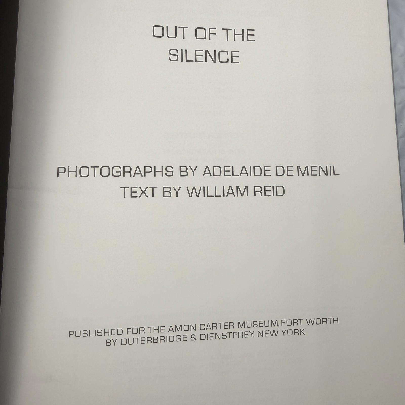 Other Out of the Silence 1971 Menil HC Indigenous Art Northwest Size ONE SIZE - 3 Thumbnail