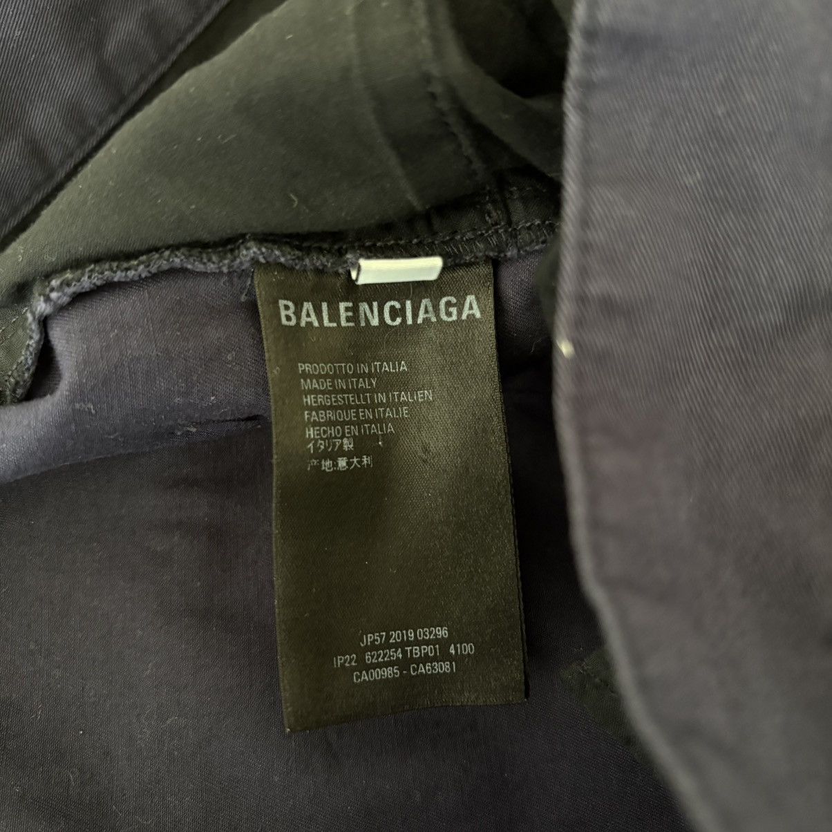 Balenciaga Balenciaga Oversized Navy Work Pants Size US 30 / EU 46 - 9 Thumbnail