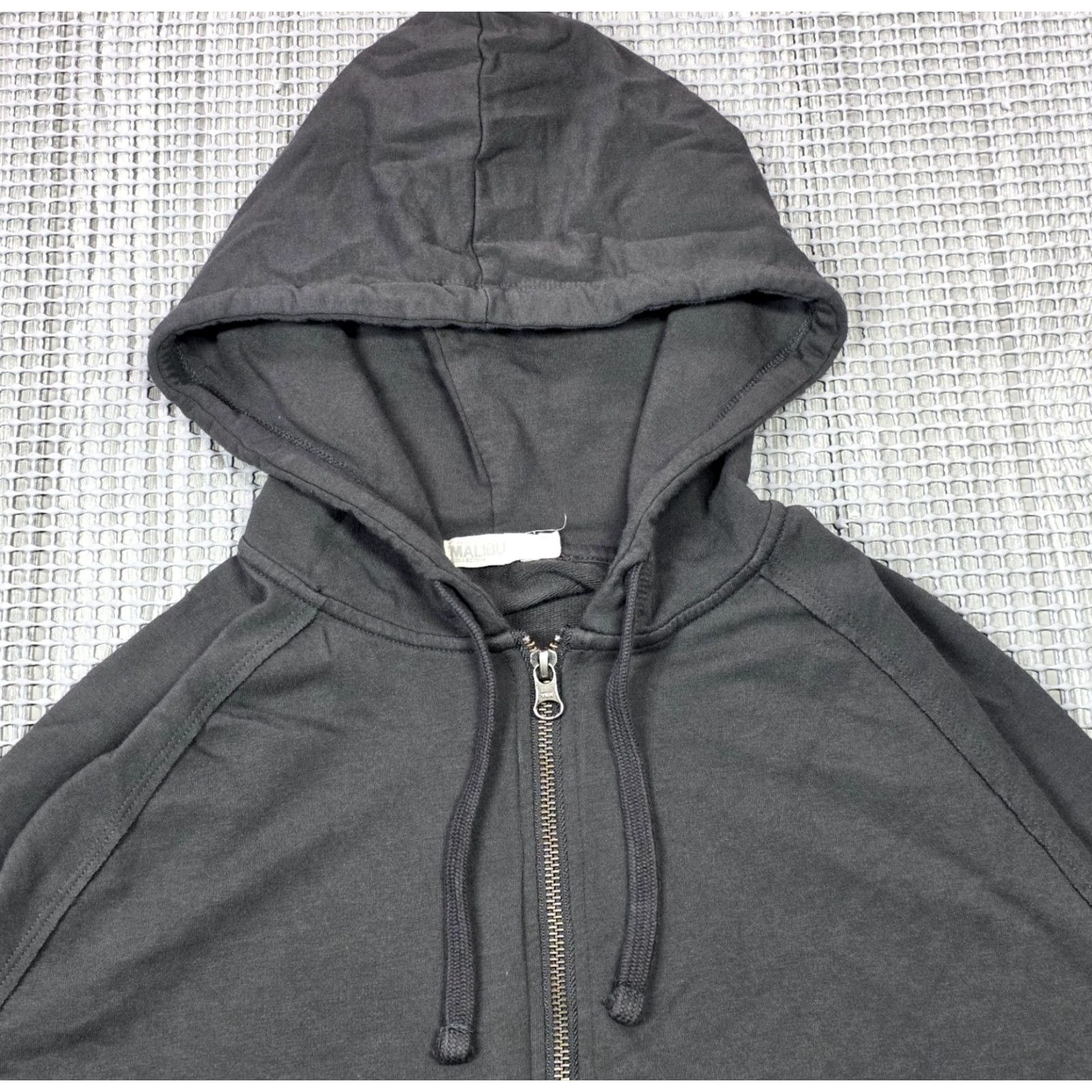 Vintage Barefoot Dreams Malibu Collection Hoodie Women M Dark Grey Zip Up Size M / US 6-8 / IT 42-44 - 3 Thumbnail