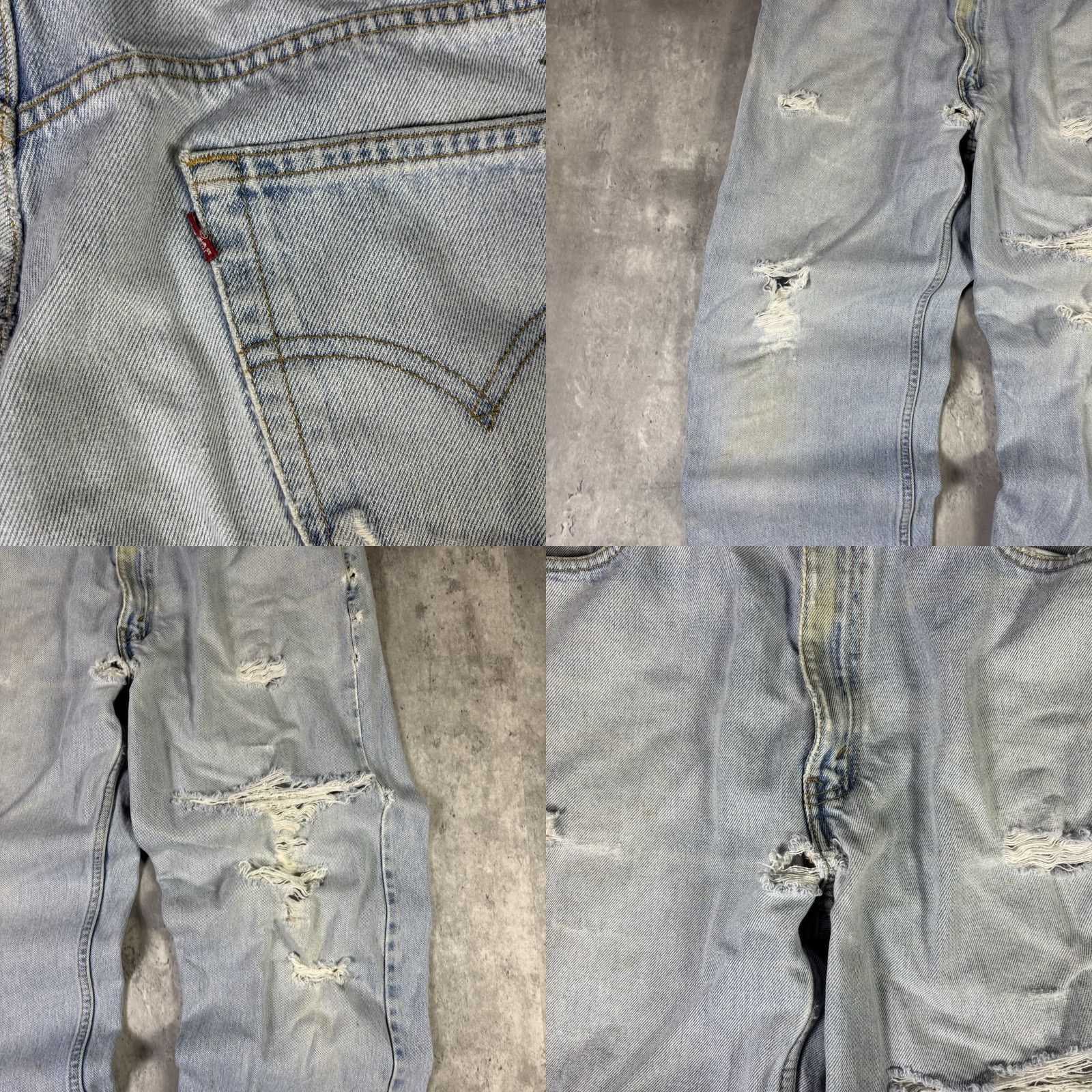 Levi's VINTAGE Levi's 550 Jeans Blue Light Wash Straight Mens 34x33 90s USA Size US 34 / EU 50 - 9 Thumbnail