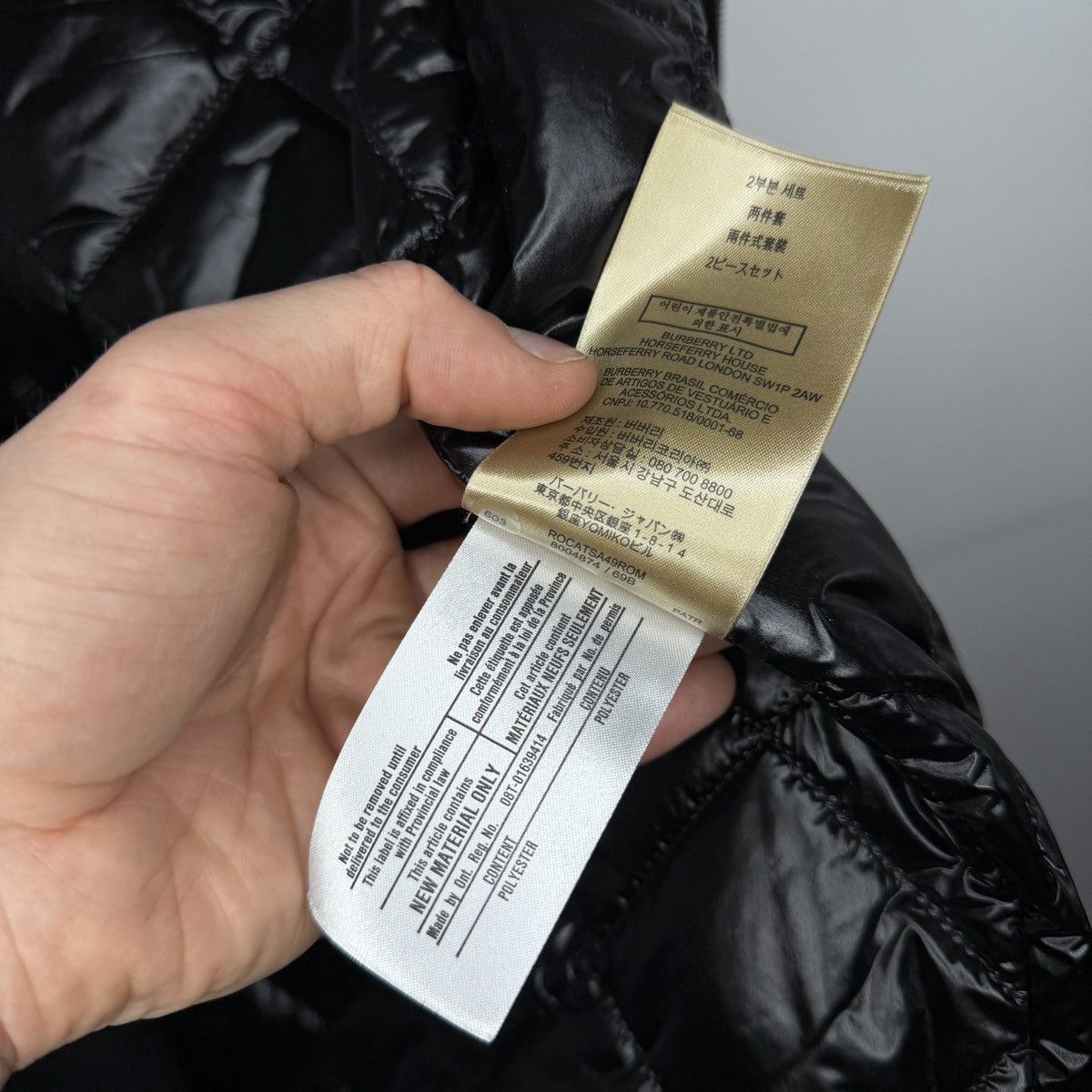 Burberry Mens Burberry Brit Black Vest rare Black Logo Size US L / EU 52-54 / 3 - 9 Thumbnail