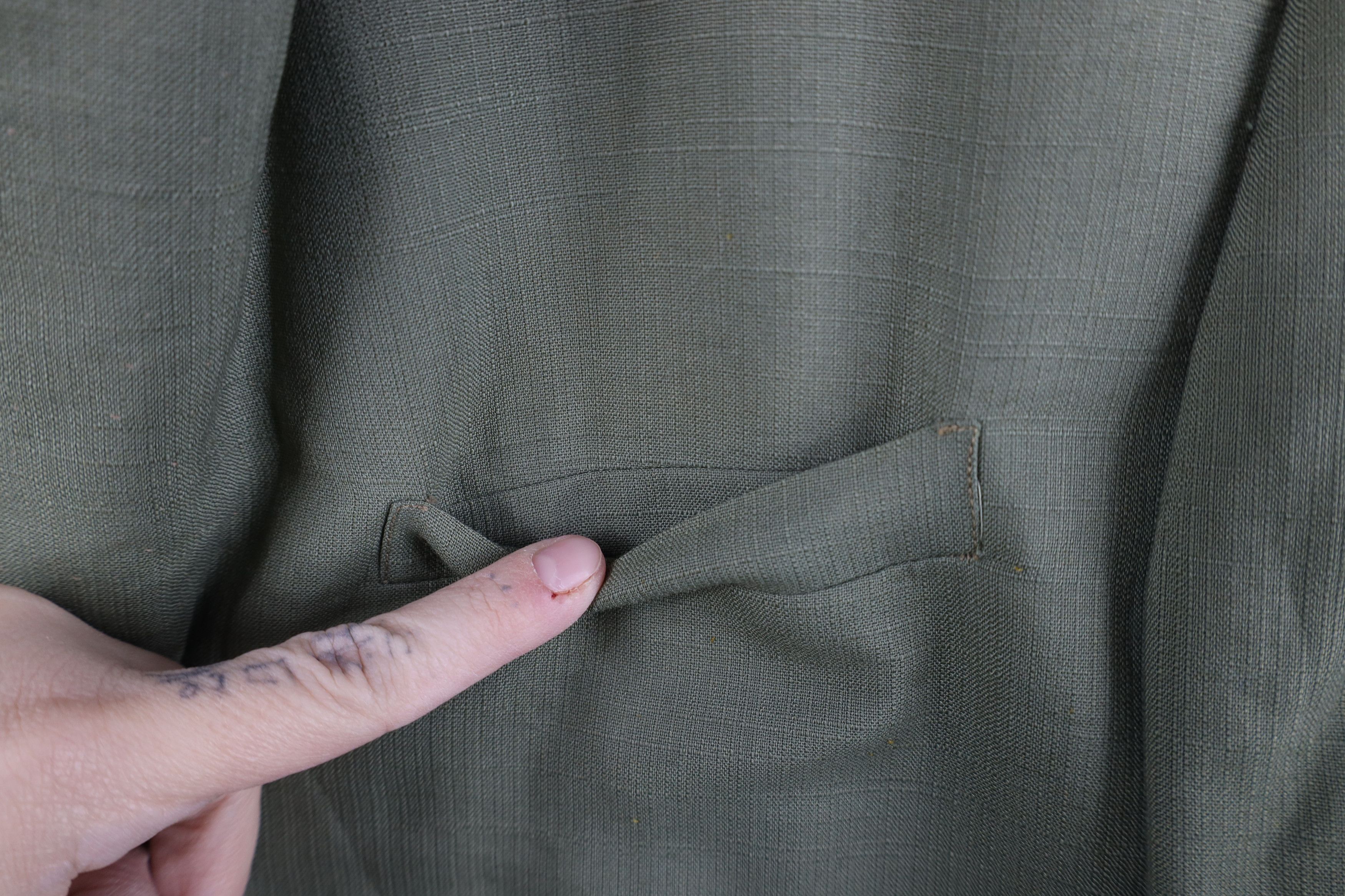 Vintage Vintage 50s Palm Beach 2 Button Suit Jacket Blazer Green USA Size US L / EU 52-54 / 3 - 4 Thumbnail