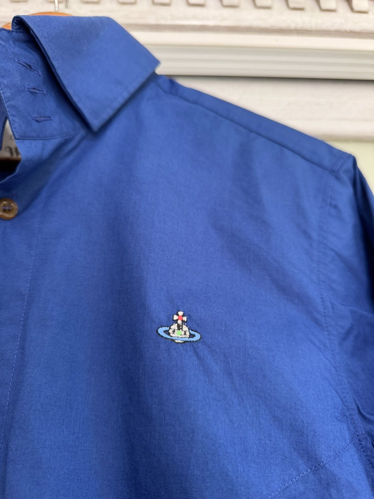 Vivienne Westwood Vivienne Westwood Blue Classic Long Sleeve Shirt Size US L / EU 52-54 / 3 - 9 Thumbnail