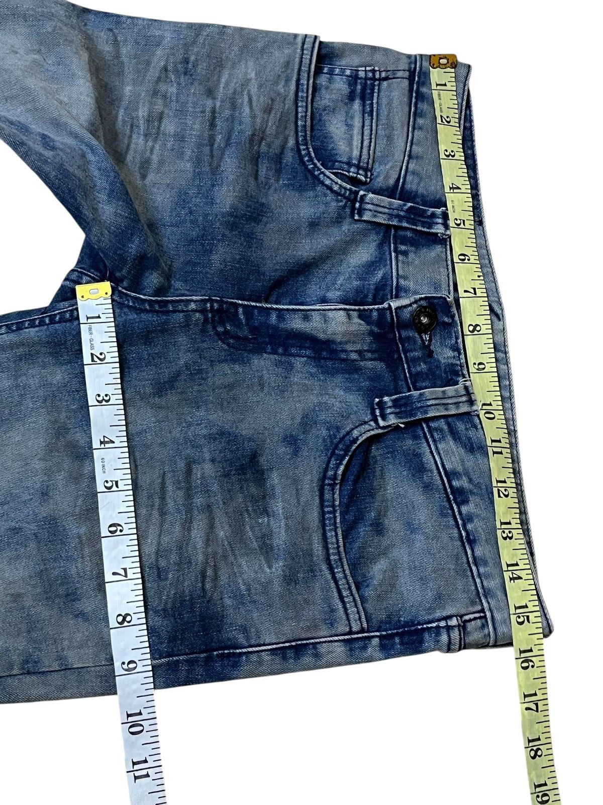 Japanese Brand JAPANESE BRAND NO ID TYE DYE SLIM FIT JEANS Size US 31 - 11 Thumbnail