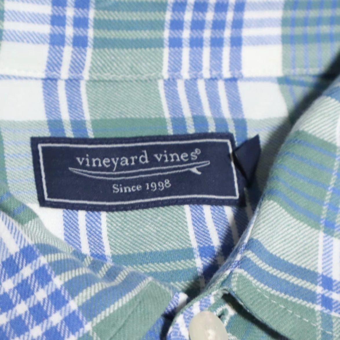 Vineyard Vines Vineyard Vines Shirt Plaid Button Down Long Sleeve Green Men L Cotton Blend Soft Cotton Recreation Size US L / EU 52-54 / 3 - 5 Thumbnail