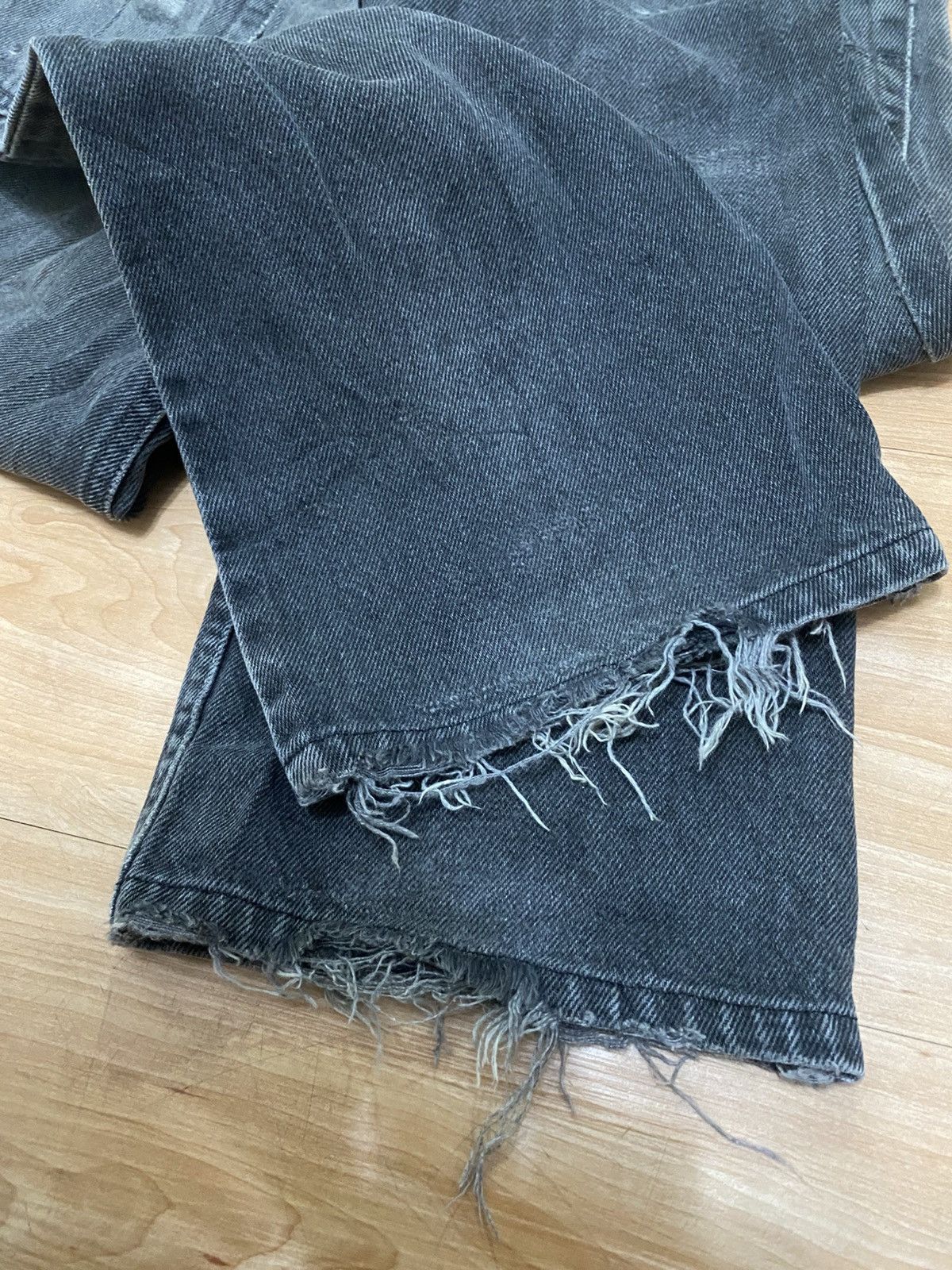 Levi's Vintage levis 517 black bootcut style distressed denim Size US 30 / EU 46 - 9 Thumbnail