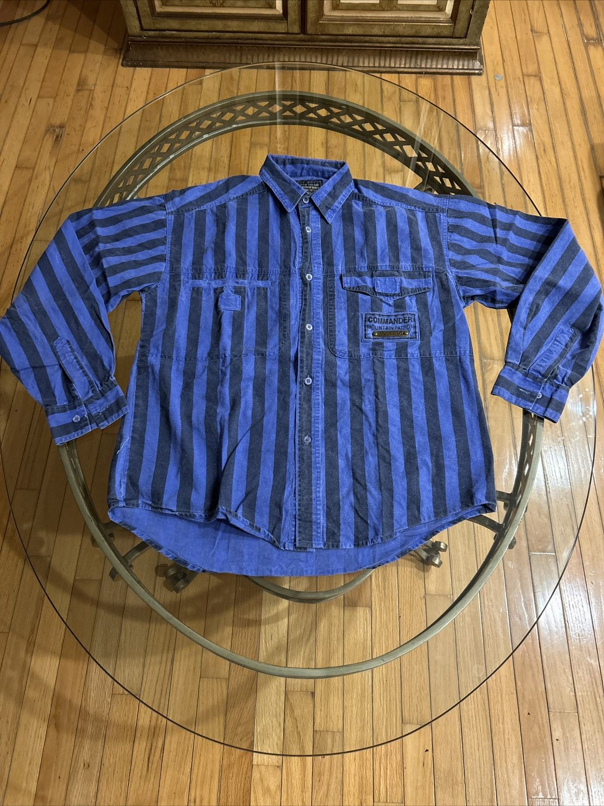 Bugle Boy Men’s Vintage Bugle Boy Striped Button Up Shirt Size S Size US S / EU 44-46 / 1 - 1 Thumbnail