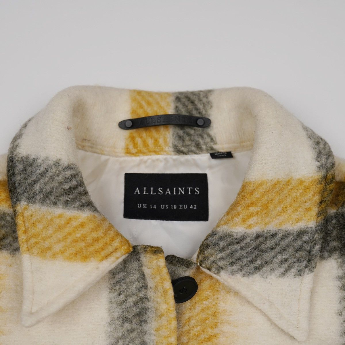 Allsaints Allsaints Fenix Check Jacket Wool Plaid Size L / US 10 / IT 46 - 7 Thumbnail
