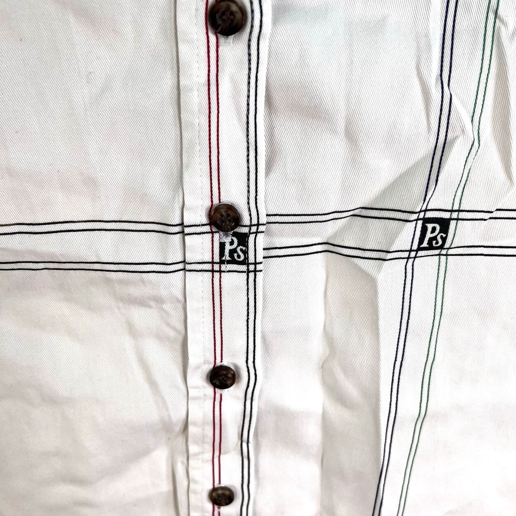 Vintage VINTAGE Panhandle Slim Western Checked Button-Up Shirt Womens XL White Size XL / US 12-14 / IT 48-50 - 4 Thumbnail