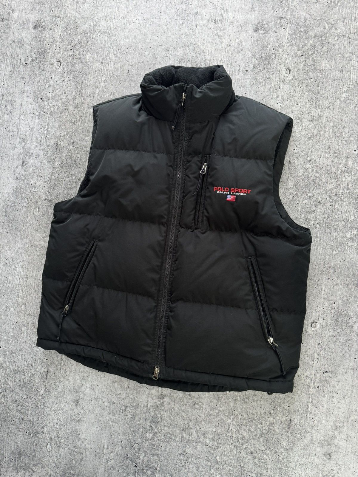 Polo Ralph Lauren Vintage Polo Ralph Lauren Sport Down Vest Black Size L Size US L / EU 52-54 / 3 - 3 Thumbnail