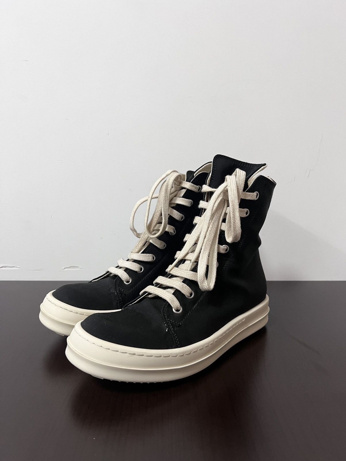 Rick Owens Drkshdw Rick owens ramones drkshdw high top sneakers Size US 5 / IT 35 - 1 Thumbnail