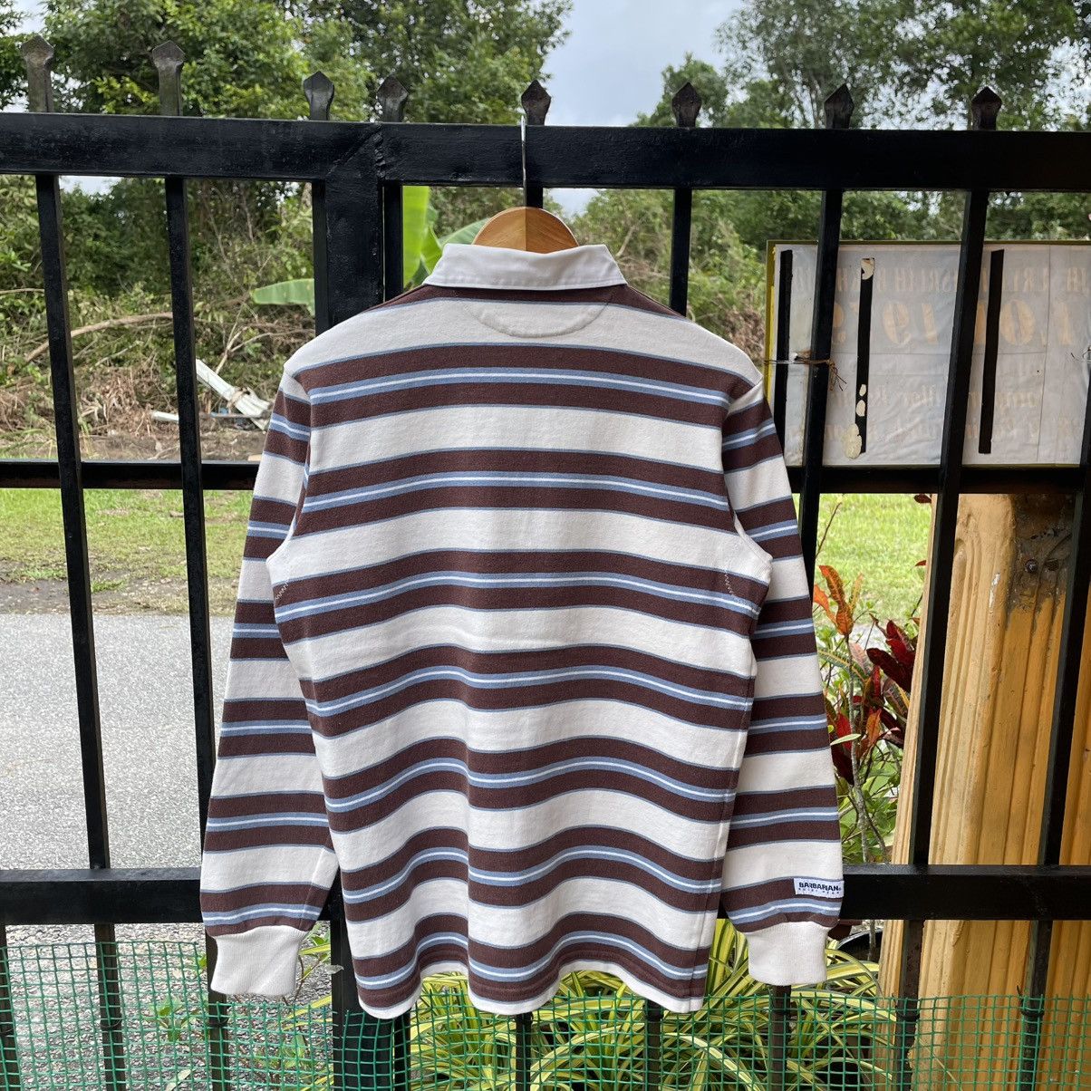 Vintage 🔥Vintage Barbarian Rugby Wear Striped Polos Rugby Shirts Size US M / EU 48-50 / 2 - 2 Thumbnail