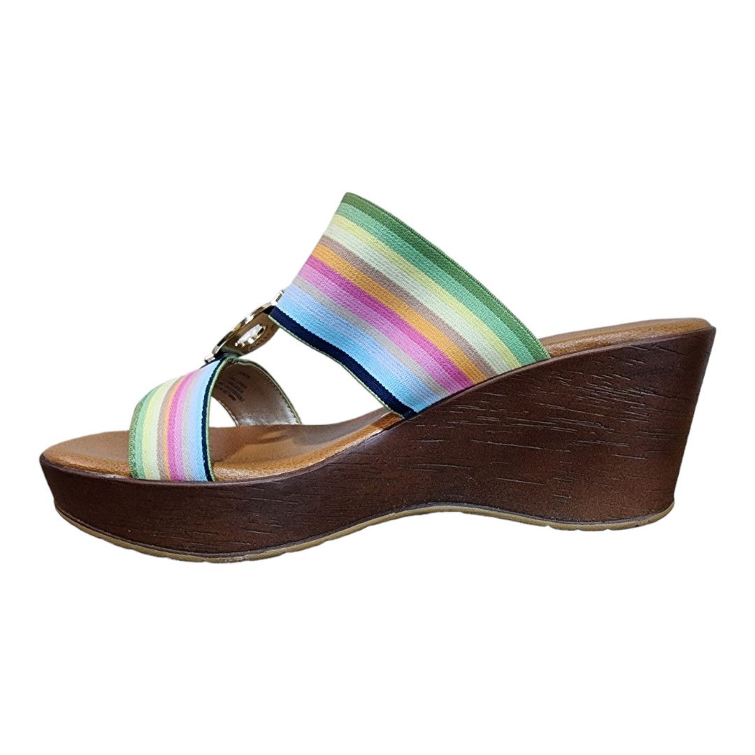 Anne Klein Anne Klein Hayda Striped Wedge Pump Women's Size 6 Size US 6.5 / IT 36.5 - 12 Thumbnail