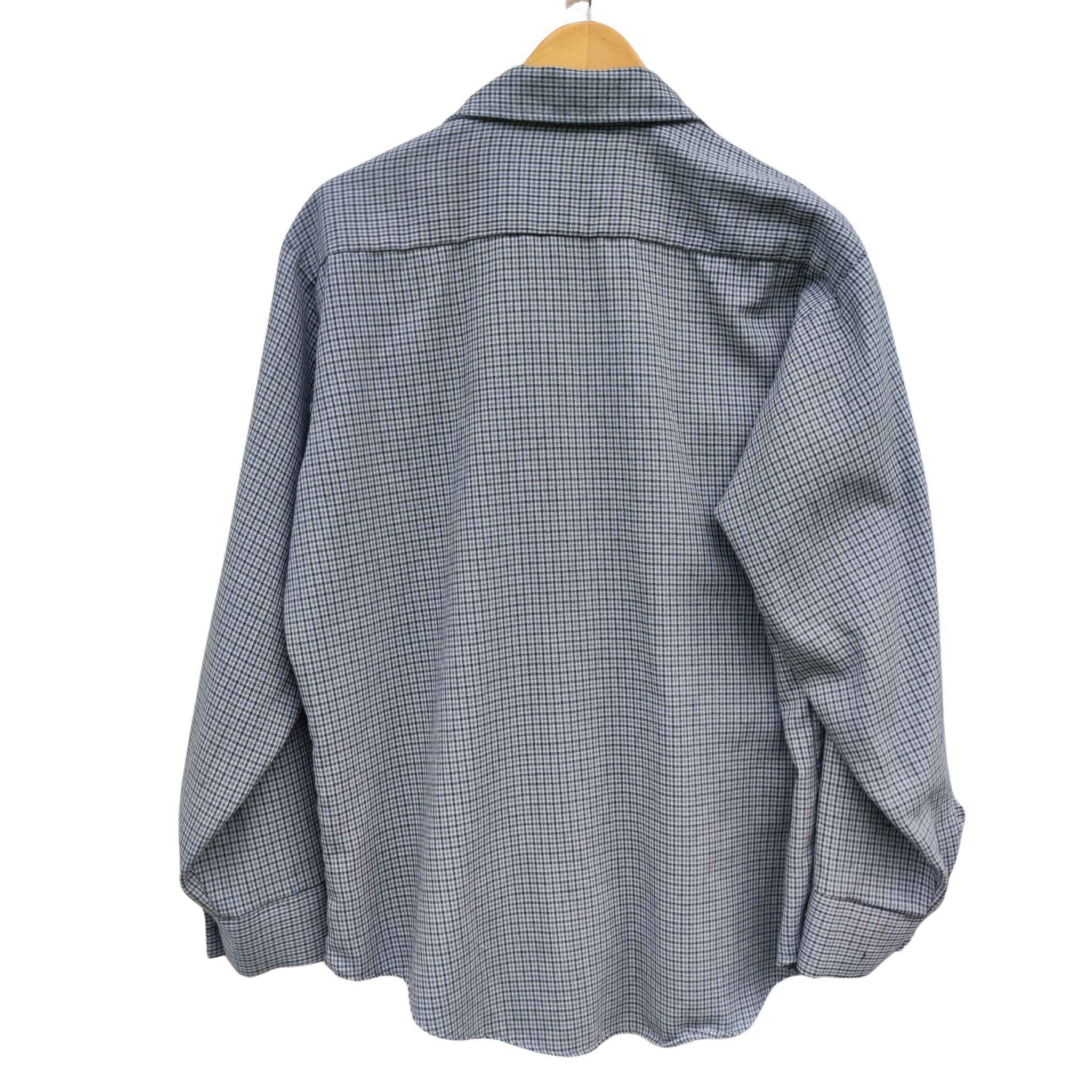 Vintage Vintage 70s Sir Walter Houndstooth Check Open Collar Size US L / EU 52-54 / 3 - 3 Thumbnail
