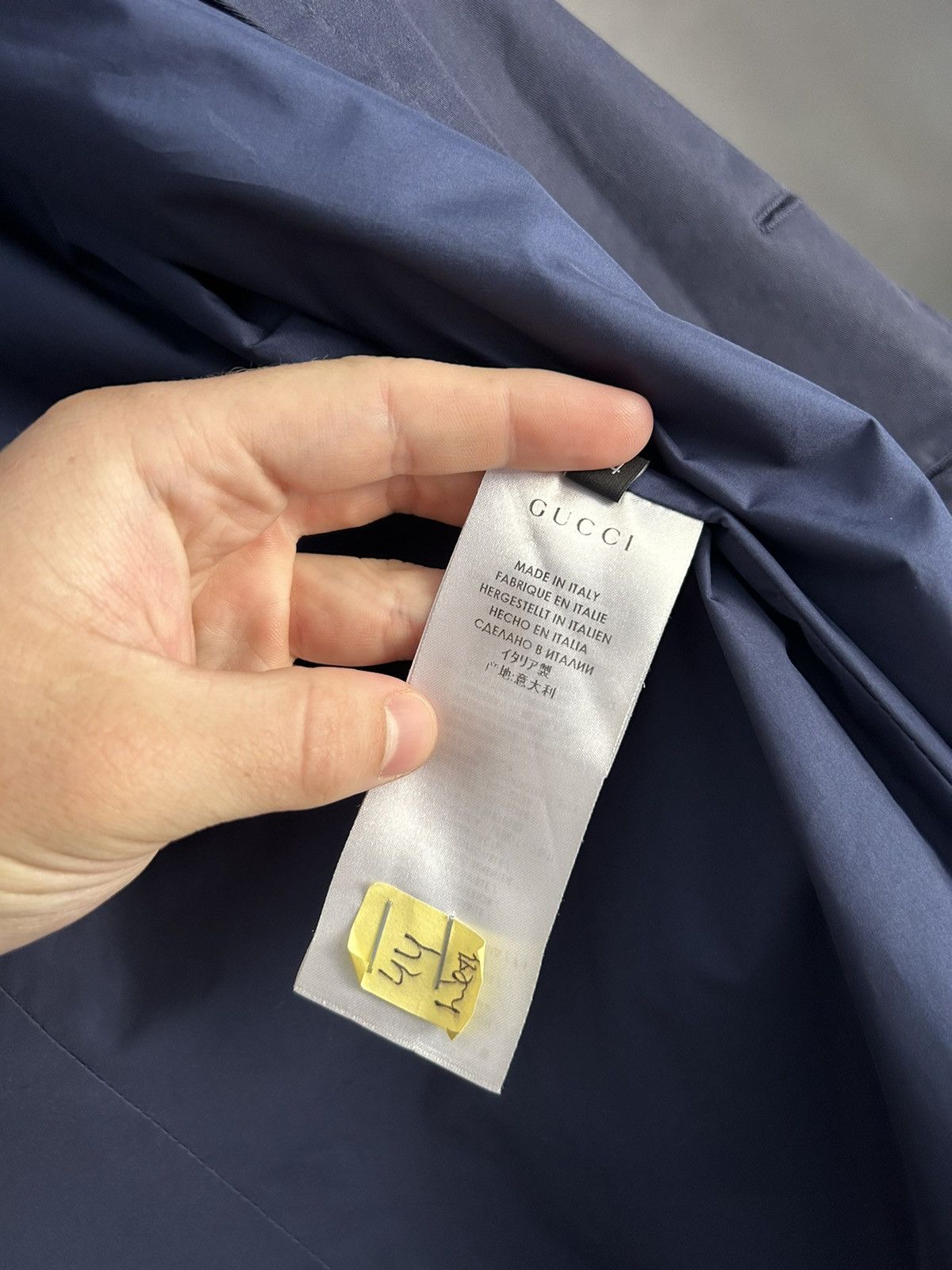 Gucci Gucci Navy Double Breasted Coat Jacket size-54 Size US L / EU 52-54 / 3 - 13 Thumbnail