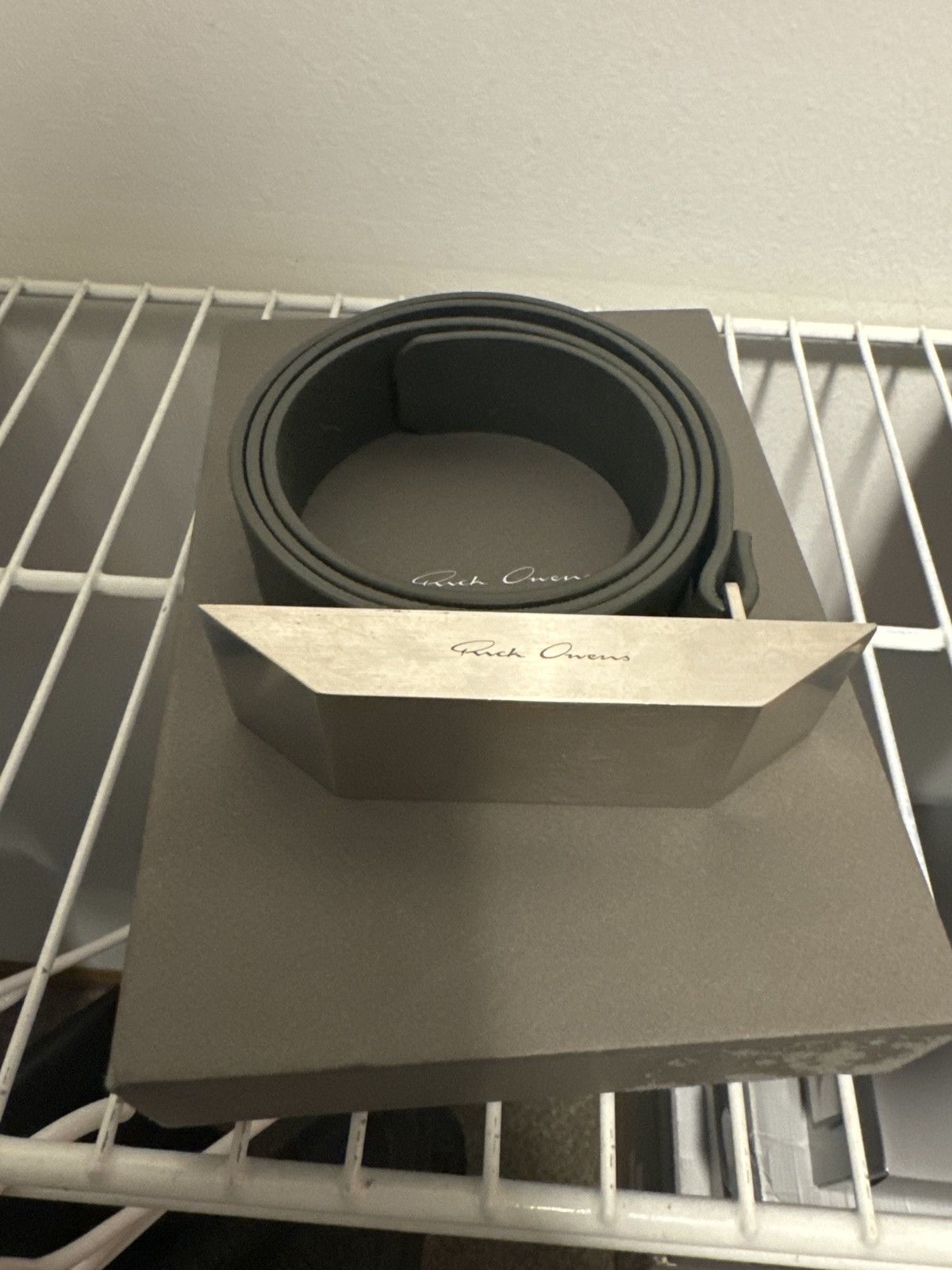 Rick Owens Rick Owens Beveled Belt Size ONE SIZE - 1 Thumbnail