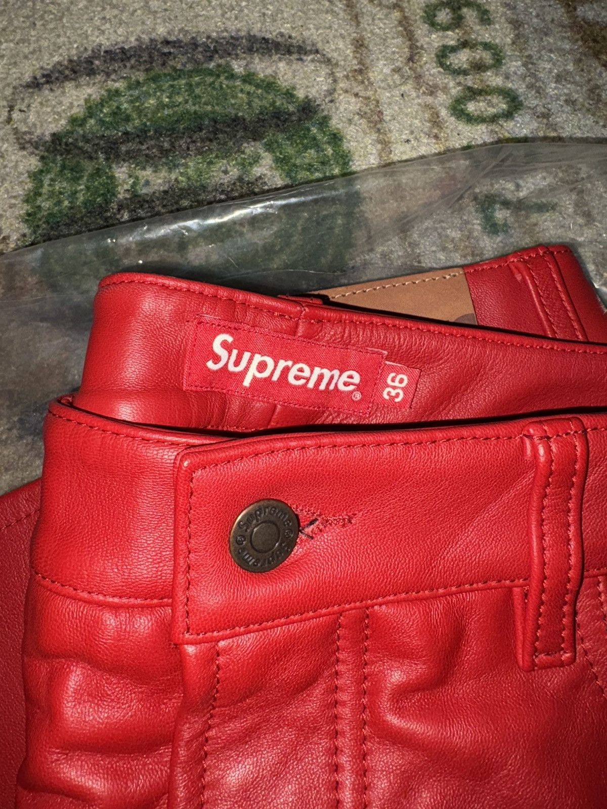 Supreme Supreme Leather 5-Pocket Jean Size US 36 / EU 52 - 6 Thumbnail