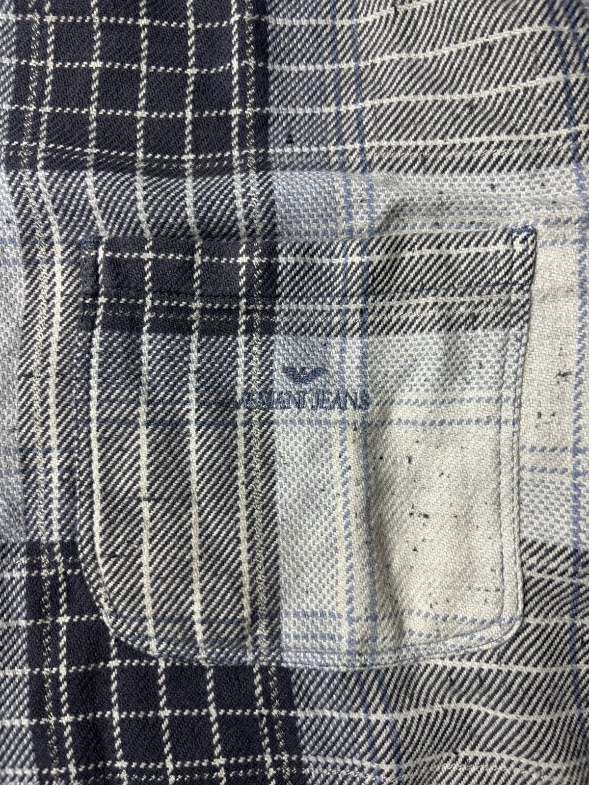 Armani 1990s Armani Jeans Flannel Harvard Shirt Size US L / EU 52-54 / 3 - 3 Thumbnail