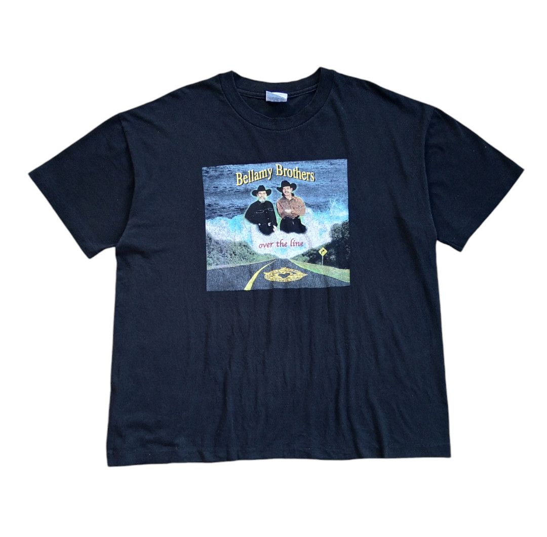Band Tees × Vintage VTG 90s Bellamy Brothers Country Music T shirt Size US XL / EU 56 / 4 - 1 Thumbnail
