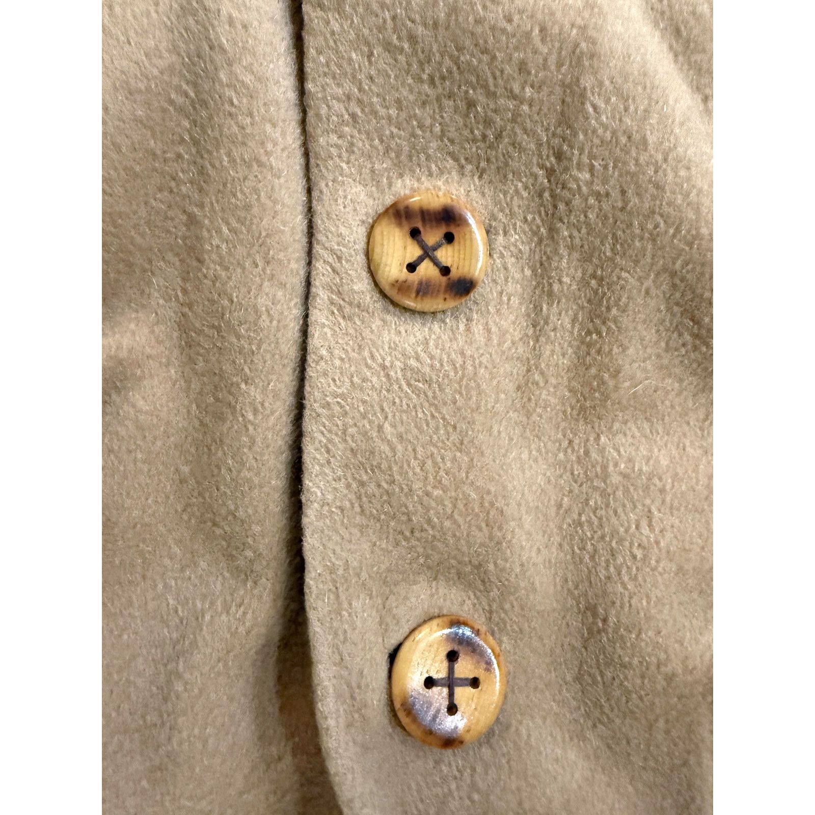 & Other Stories Vintage 60's Sportster Coat Mens LG Tan 100% Wool Overcoat Size US L / EU 52-54 / 3 - 2 Thumbnail