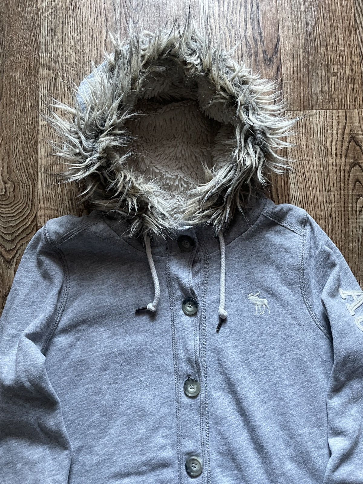 Abercrombie & Fitch Y2K Abercrombie & Fitch Fur Hoodie Lgb Style Size L / US 10 / IT 46 - 4 Thumbnail
