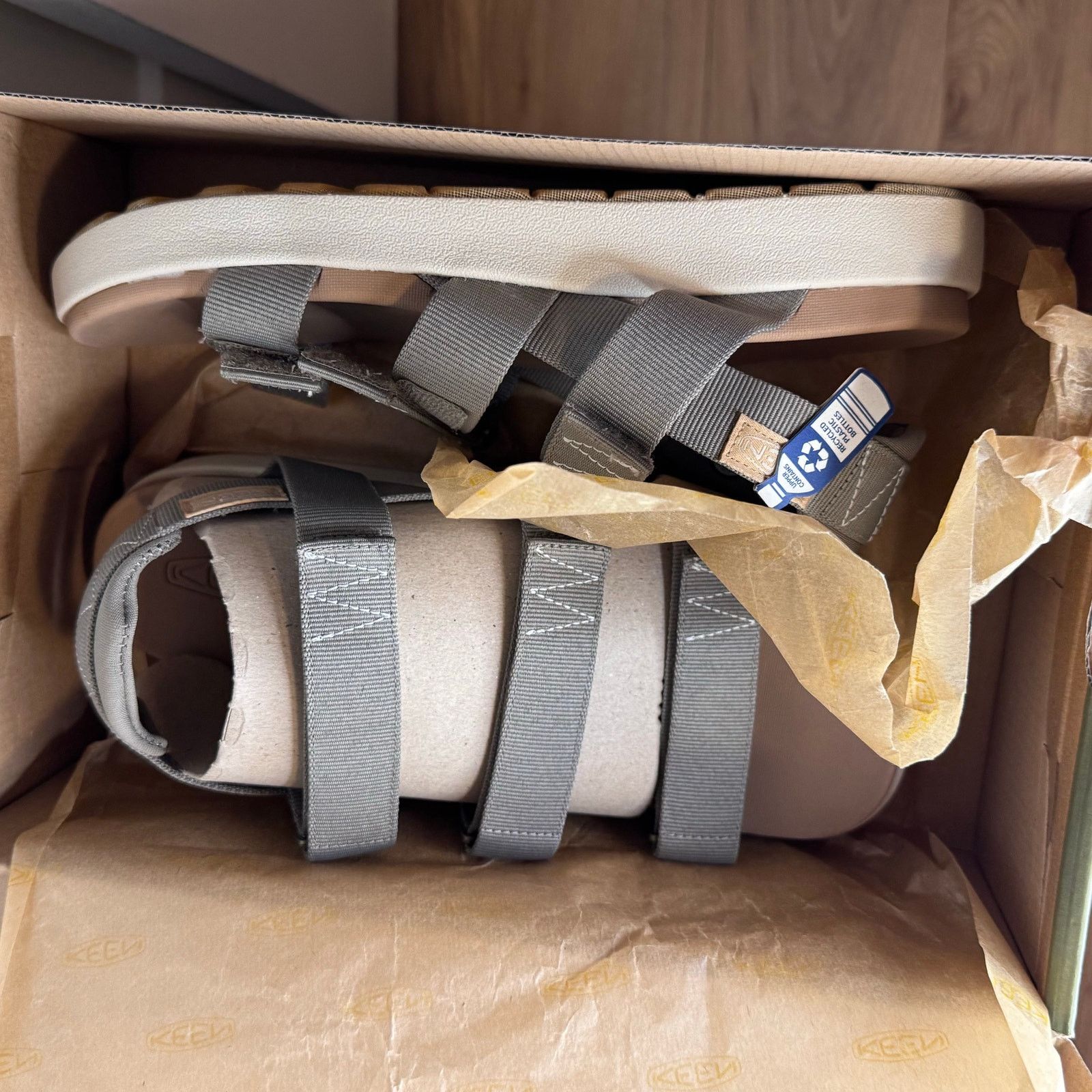 KEEN •NWT• KEEN Elle STRAPPY Sandal • US 9.5W #1027210 BRINDLE Size US 9.5 / IT 39.5 - 6 Thumbnail