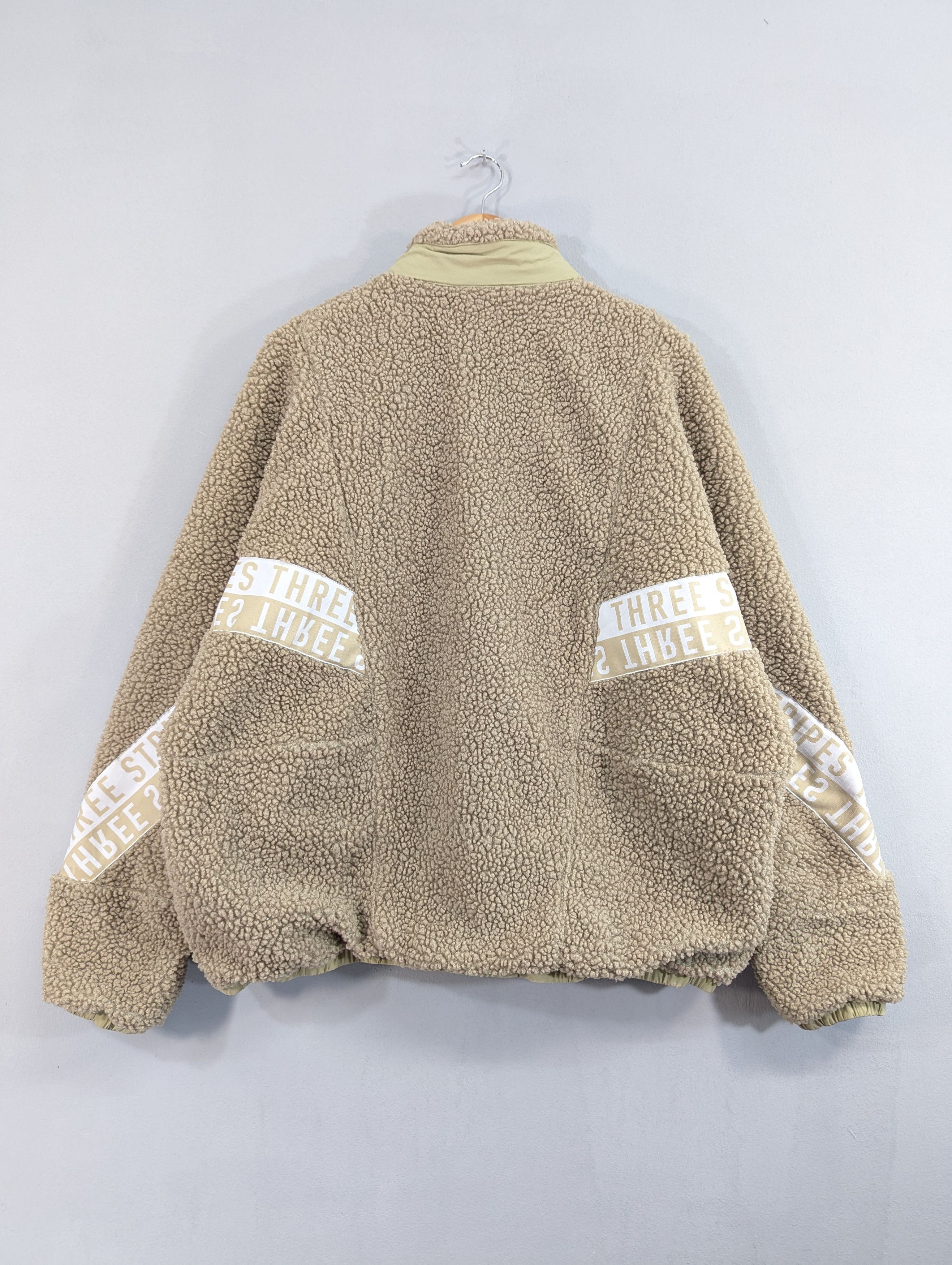 Adidas Adidas Three Stripes Boa Sherpa Fleece Jacket Size US XXL / EU 58 / 5 - 12 Thumbnail