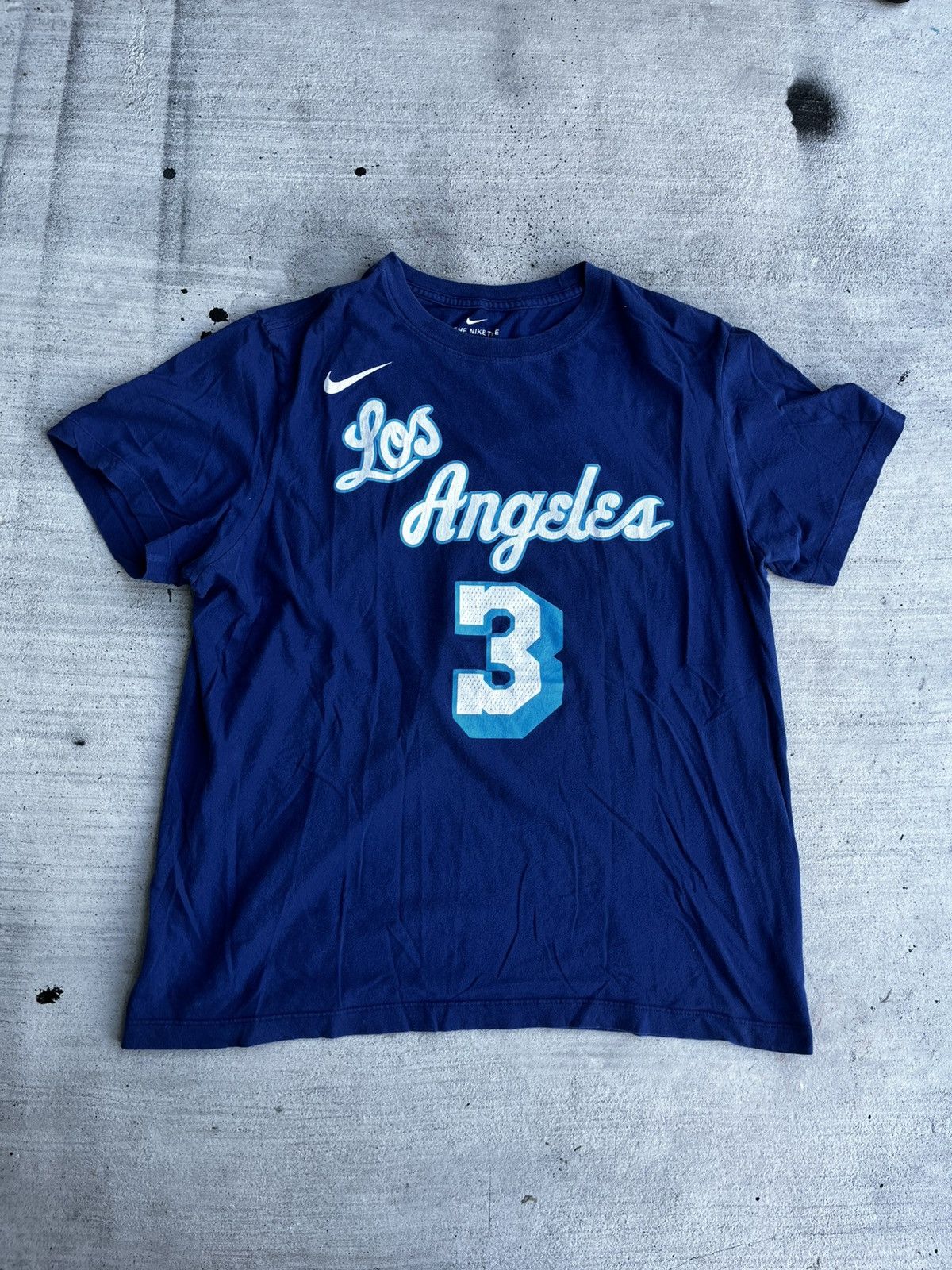 Nike Nike NBA Los Angeles Lakers Anthony Davis #3 Tee - Size L Size US L / EU 52-54 / 3 - 1 Thumbnail