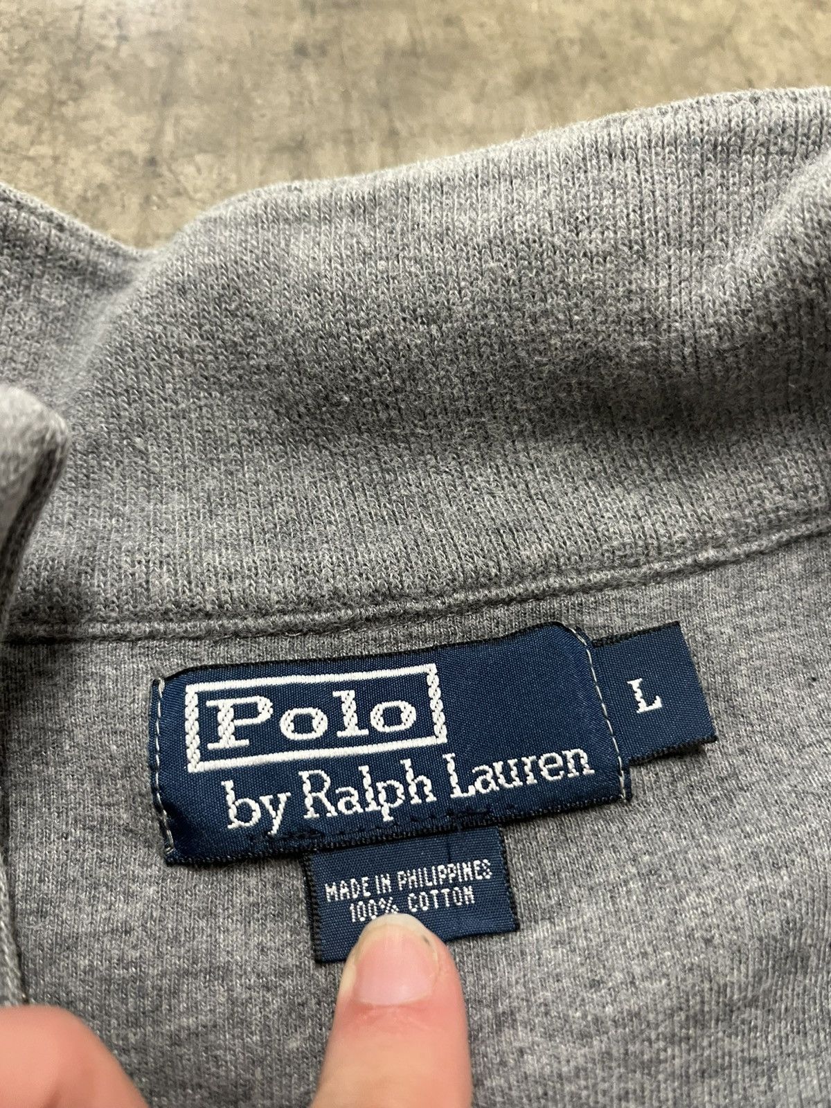Polo Ralph Lauren × Vintage Polo Ralph Lauren vintage 1/4 zip sweatshirt preppy hype Size US L / EU 52-54 / 3 - 8 Thumbnail