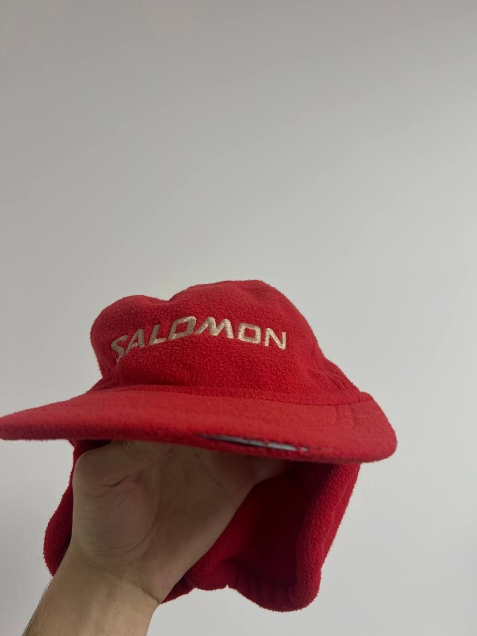 Salomon Vintage Salomon Fleece Cap Outdoor Hat Travel Red Unisex Size ONE SIZE - 18 Thumbnail