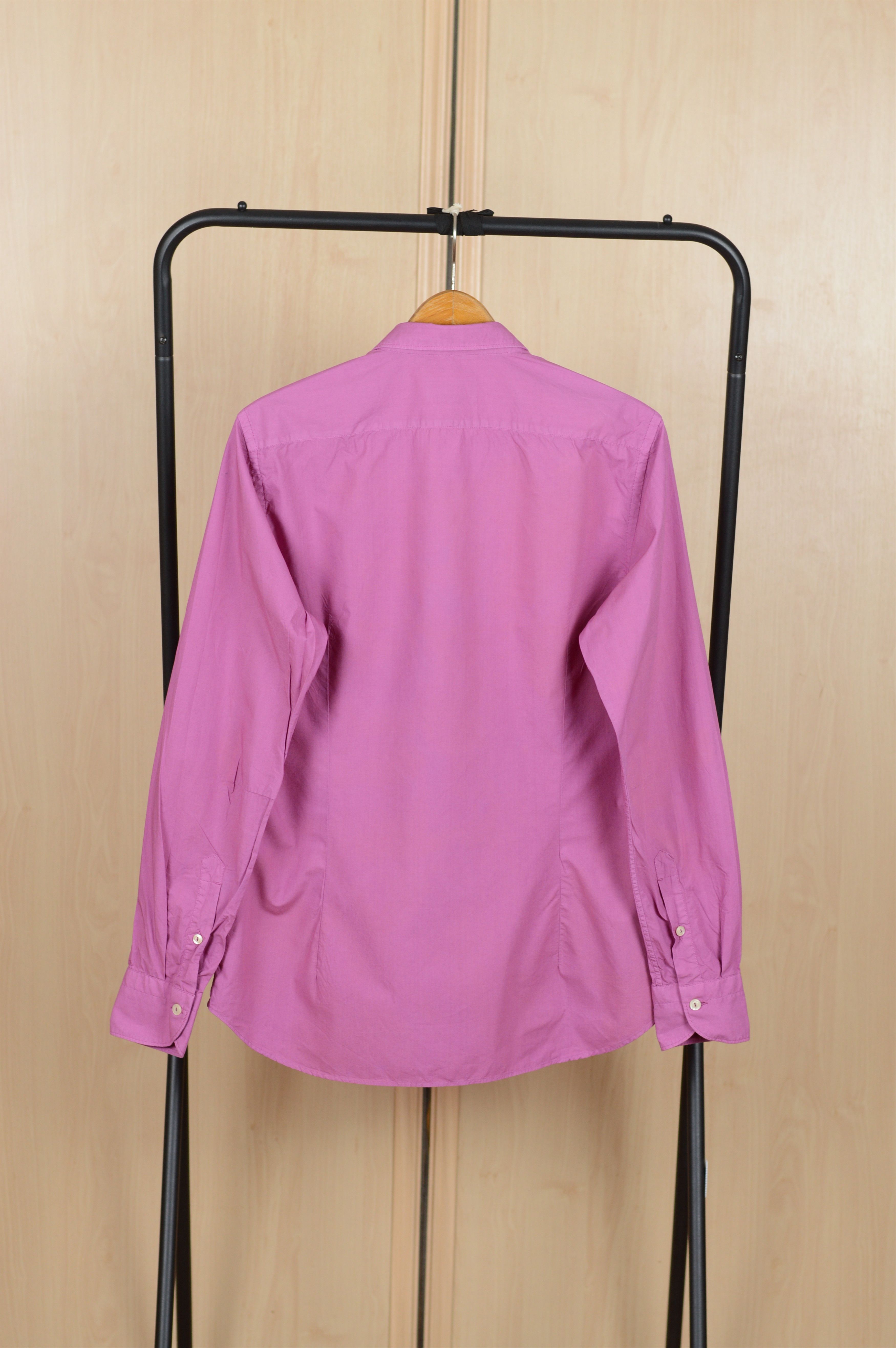 Tintoria Mattei Tintoria Mattei 954 Italian Cotton Pink Long Sleeve Shirt Size US M / EU 48-50 / 2 - 4 Thumbnail