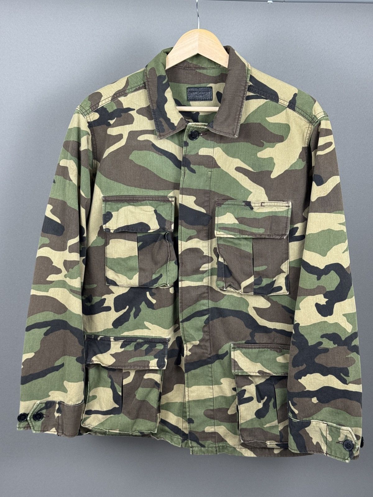Saint Laurent Paris Saint Laurent Paris Multi Pocket Military Camo Jacket Size US S / EU 44-46 / 1 - 2 Thumbnail