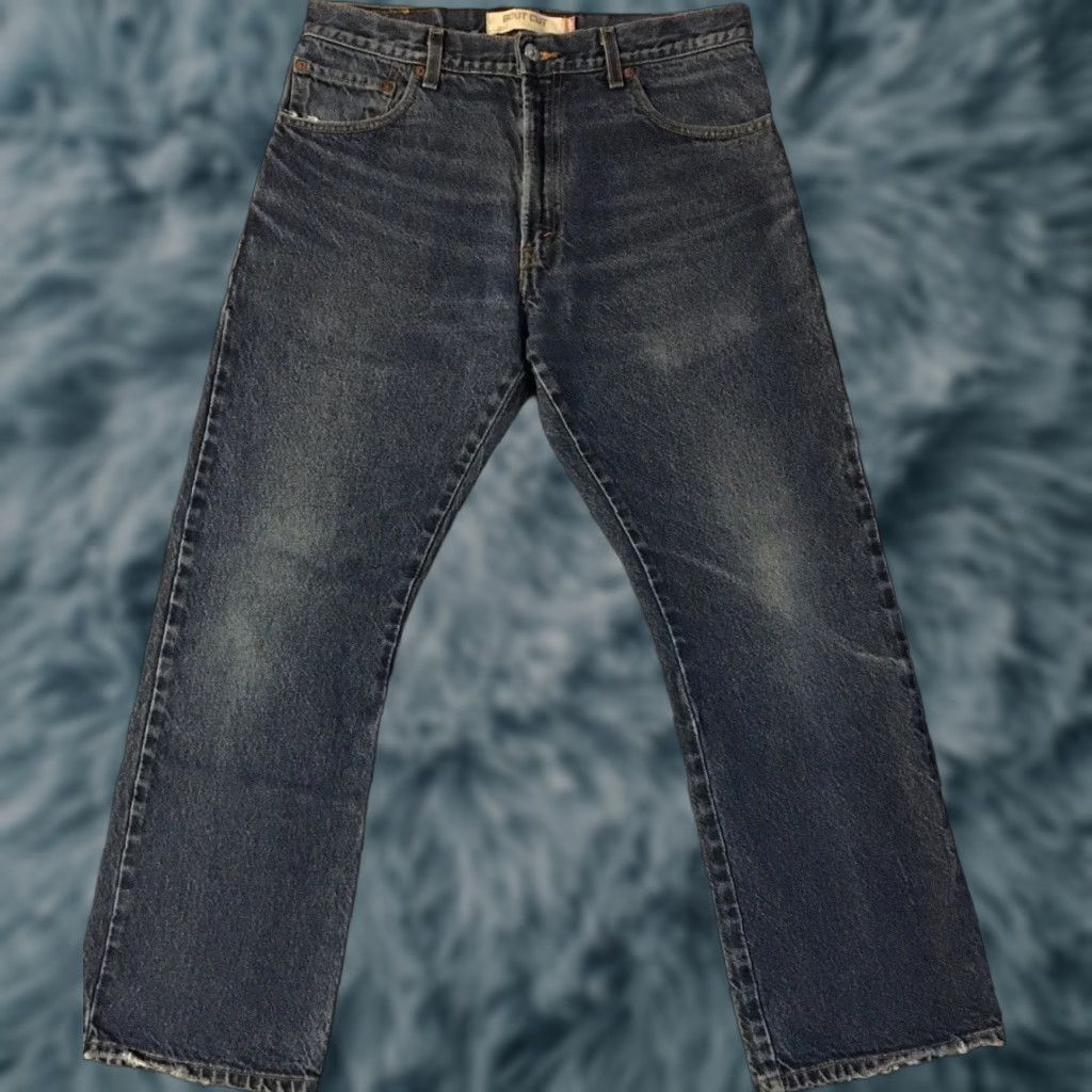 Levi's VINTAGE Levi's 517 Jeans Bootcut Men 34 Blue Denim Distressed 90s Rock Grunge Punk Cowboy Biker Western 30 In Inseam USA USA Size US 34 / EU 50 - 1 Thumbnail