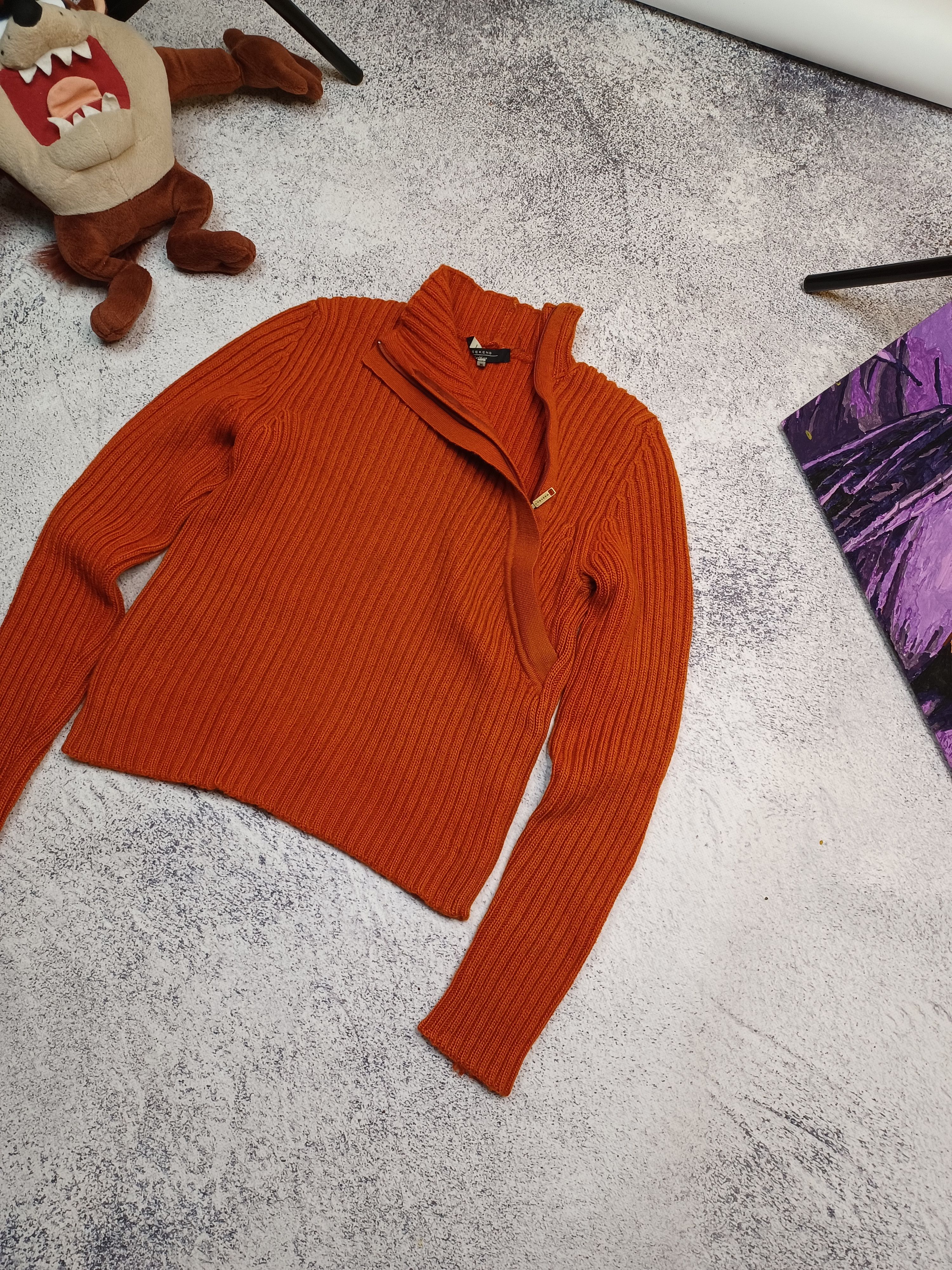 Weekend Max Mara Vintage MaxMara Weekend Ribbed Wool Knit Sweater Size M / US 6-8 / IT 42-44 - 3 Thumbnail