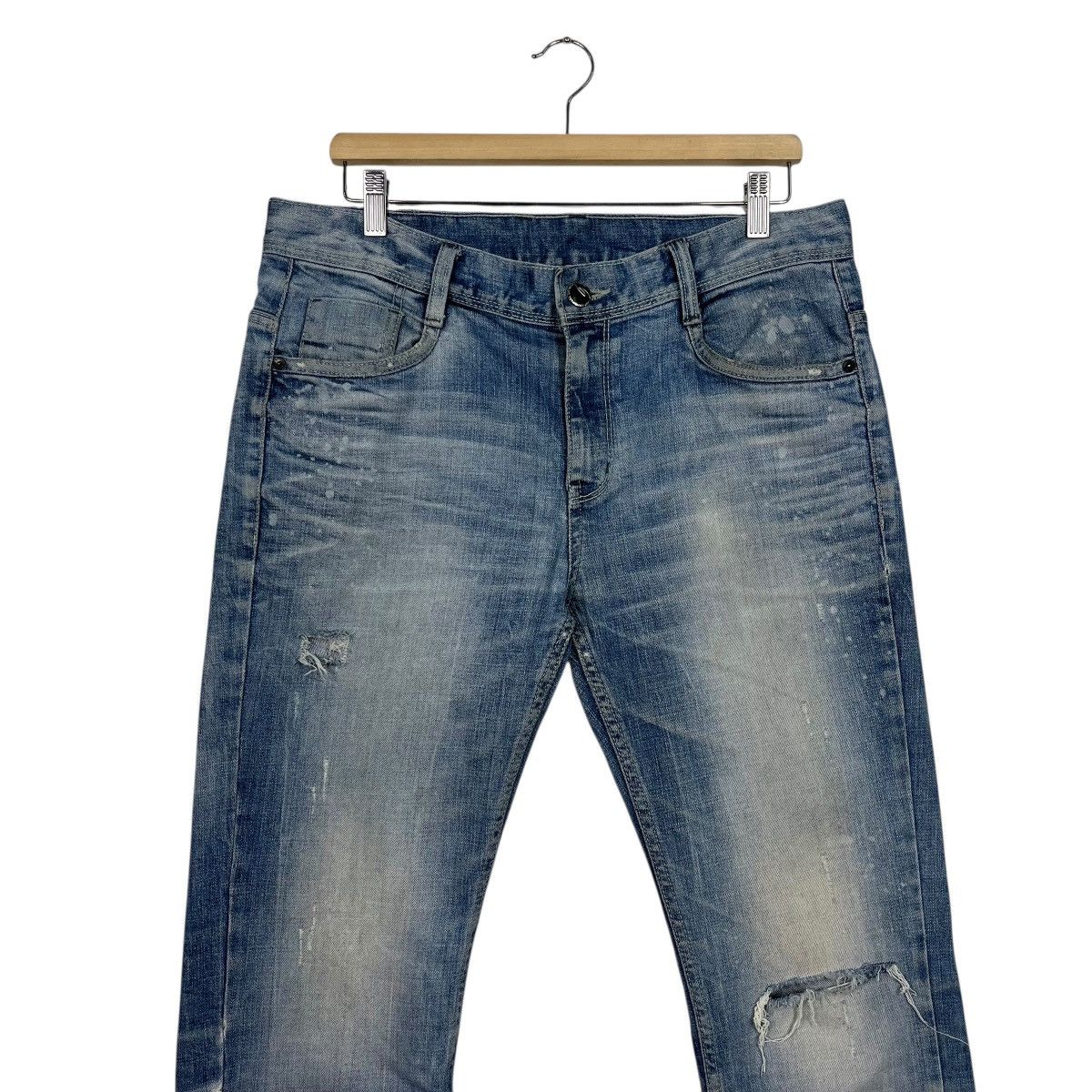 Other Vintage GRF Distressed Denim Jeans Size US 34 / EU 50 - 3 Thumbnail