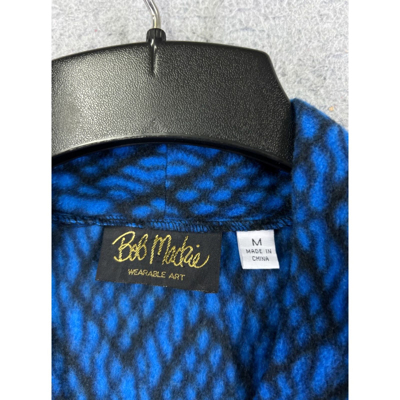 Bob Mackie Bob Mackie Jacket Womens Medium Blue Button Up Fleece Lined Collared Size M / US 6-8 / IT 42-44 - 6 Thumbnail