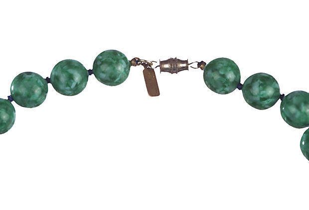 Designer Kenneth Lane Simulated Jade and Lapis Bead Necklace Size ONE SIZE - 6 Thumbnail