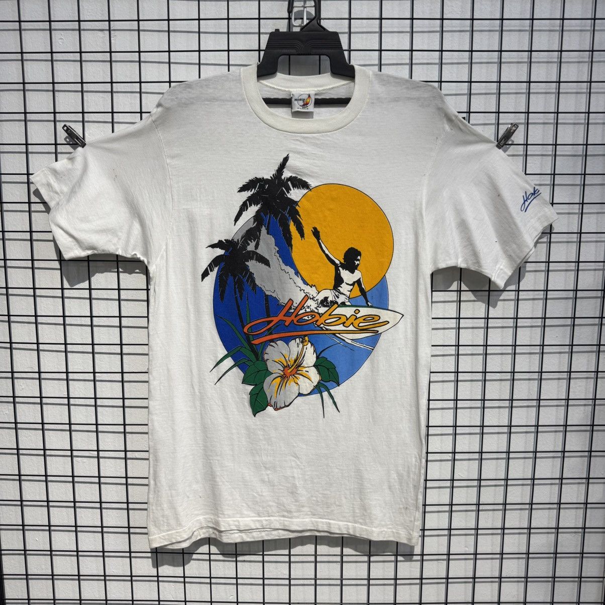 Other Vintage 80s T-Shirt Hobie Single Stich Size US M / EU 48-50 / 2 - 2 Thumbnail