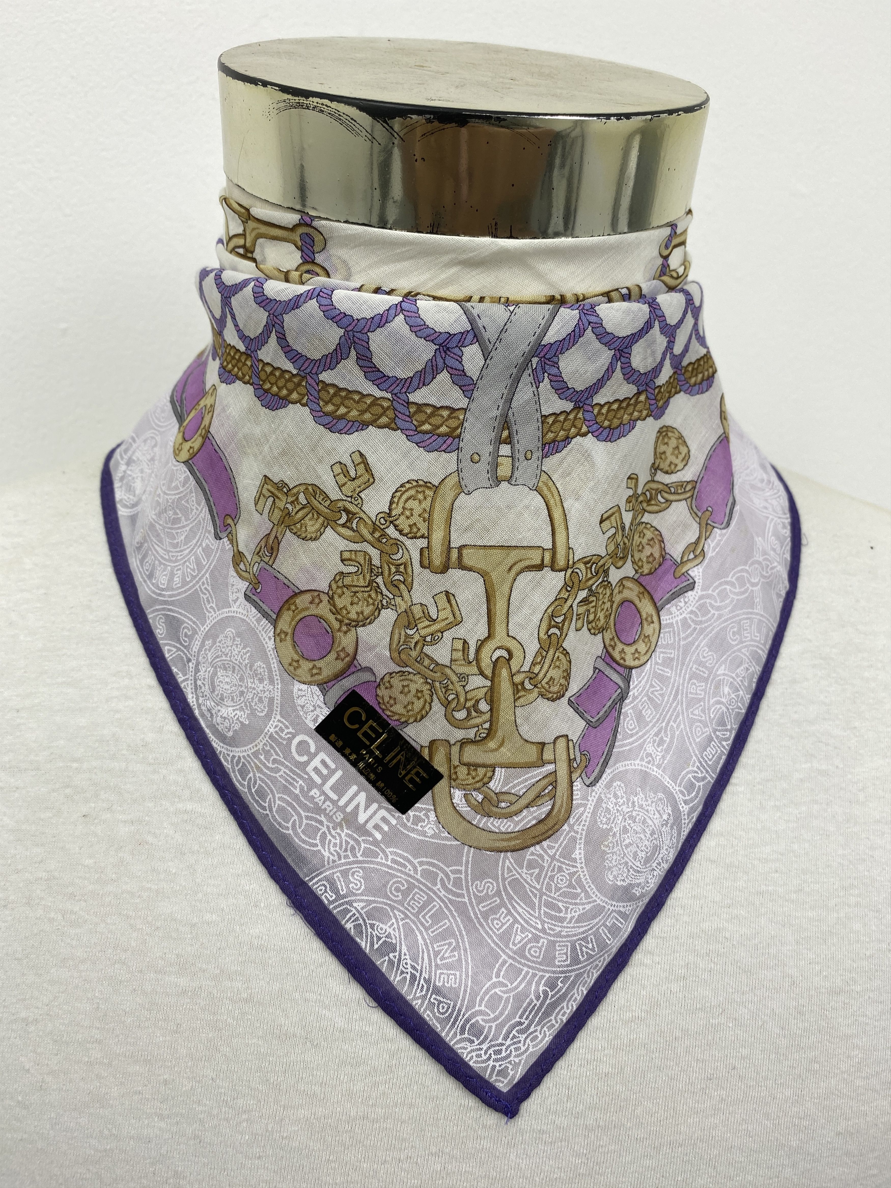 Celine Celine Handkerchief / Neckerchief / Bandana HKC0584 Size ONE SIZE - 2 Thumbnail