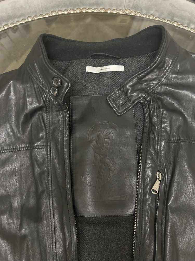 Yves Saint Laurent Yves Saint Laurent Leather Jacket Size US L / EU 52-54 / 3 - 3 Thumbnail