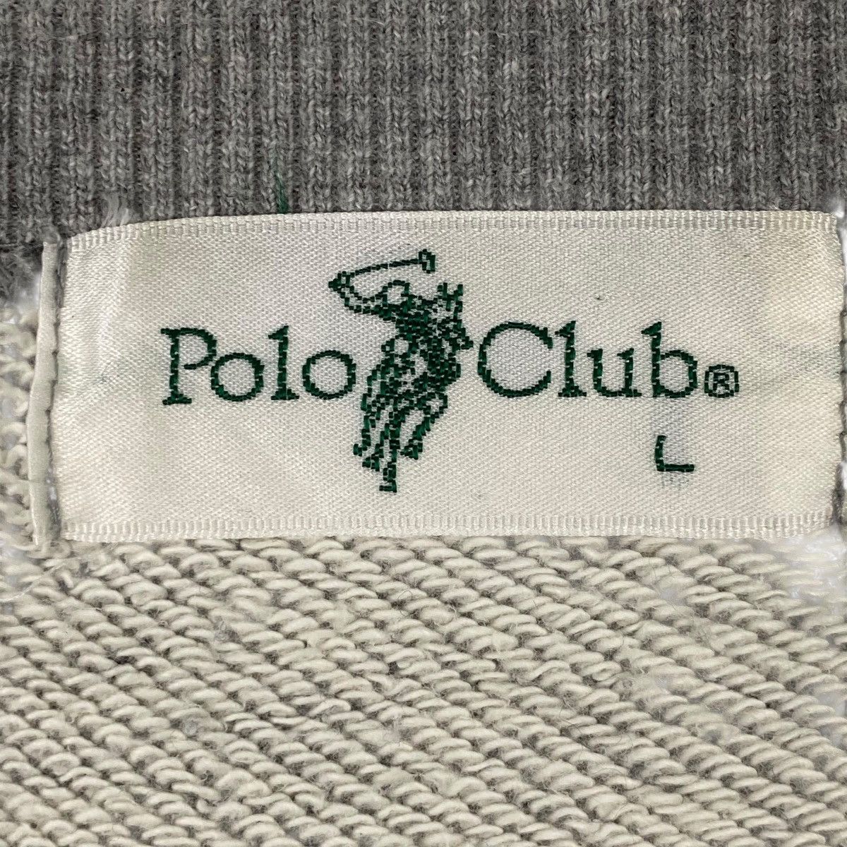 Vintage Vintage Polo Club The King Of Games Sweatshirt Crewneck Grey Size US L / EU 52-54 / 3 - 6 Thumbnail
