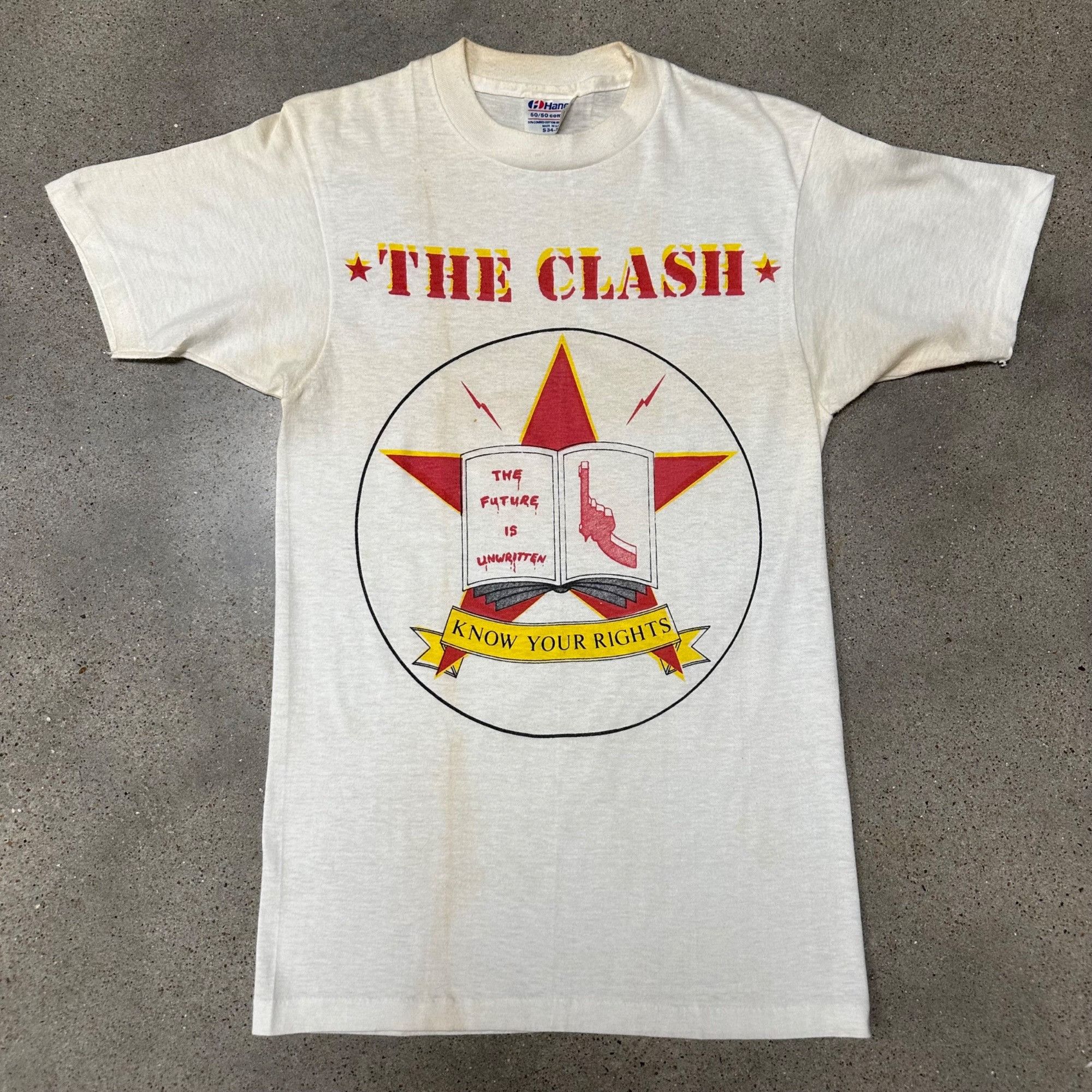 Vintage 1982 The Clash Know Your Rights Punk Band Shirt
