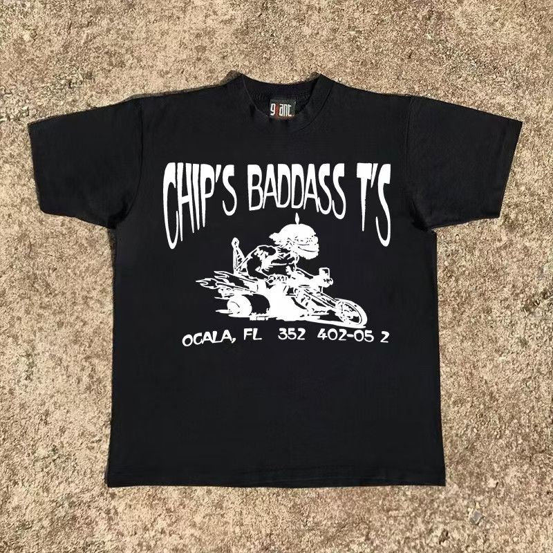 Vintage Black casual retro racing print cotton t-shirt Size US M / EU 48-50 / 2 - 1 Thumbnail